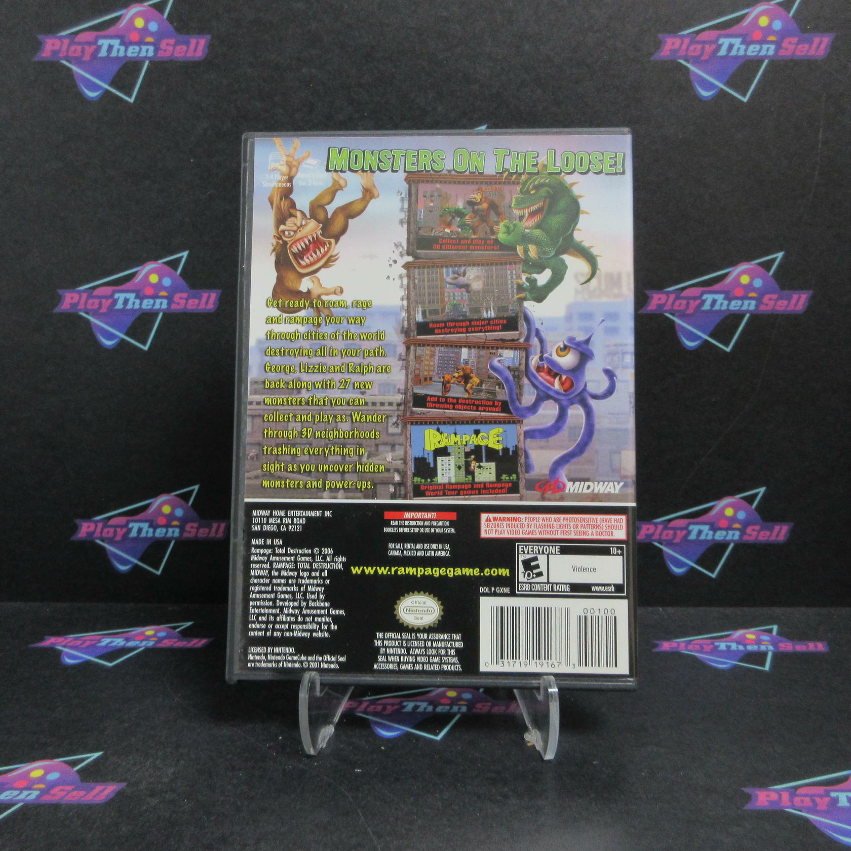 Rampage Total Destruction Nintendo Gamecube - Very Good