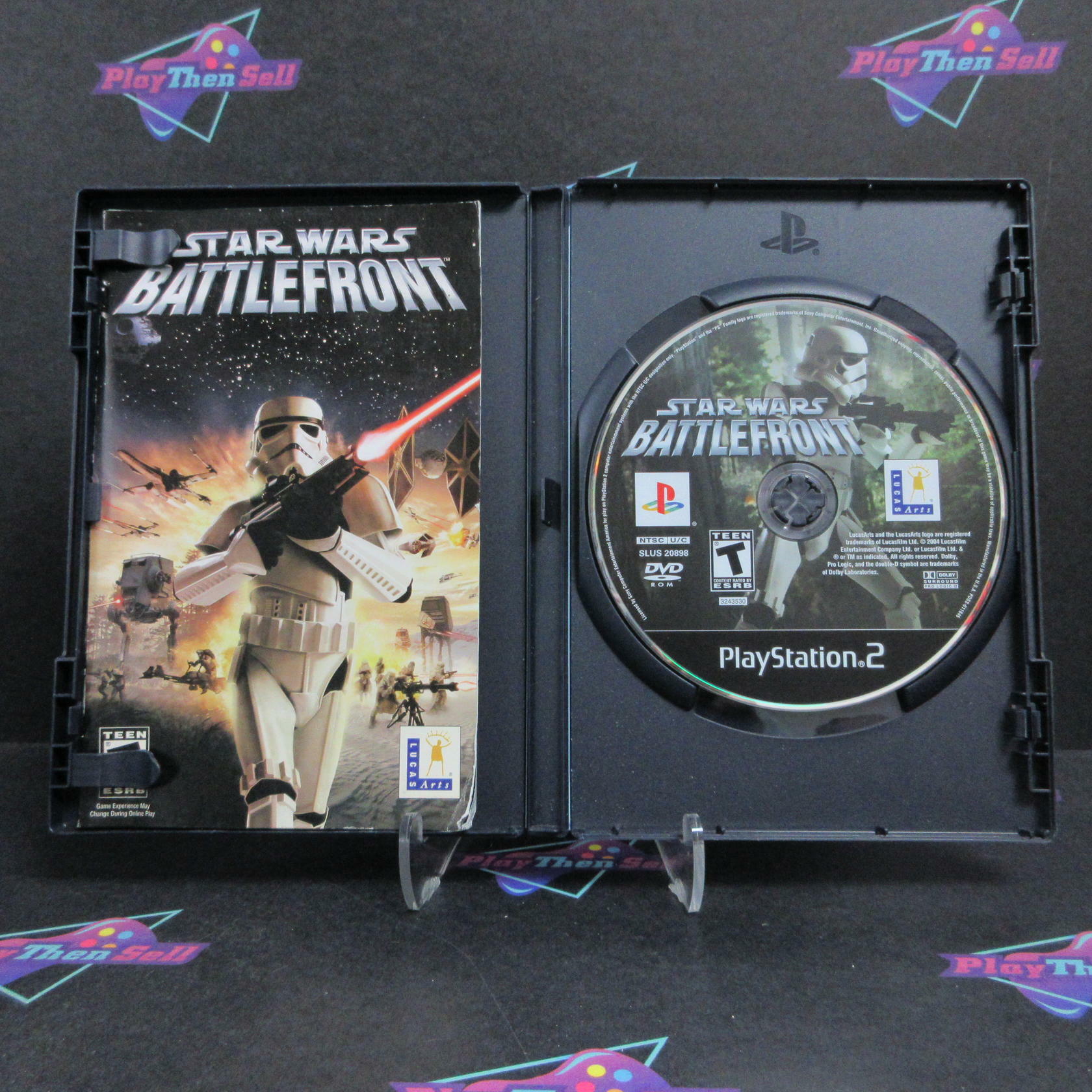 Star Wars Battlefront PS2 PlayStation 2 + Reg Card Complete - Very Good