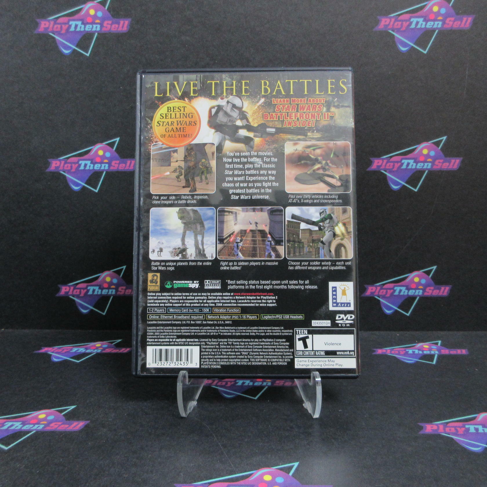 Star Wars Battlefront PS2 PlayStation 2 GH + Reg Card Complete - Very Good