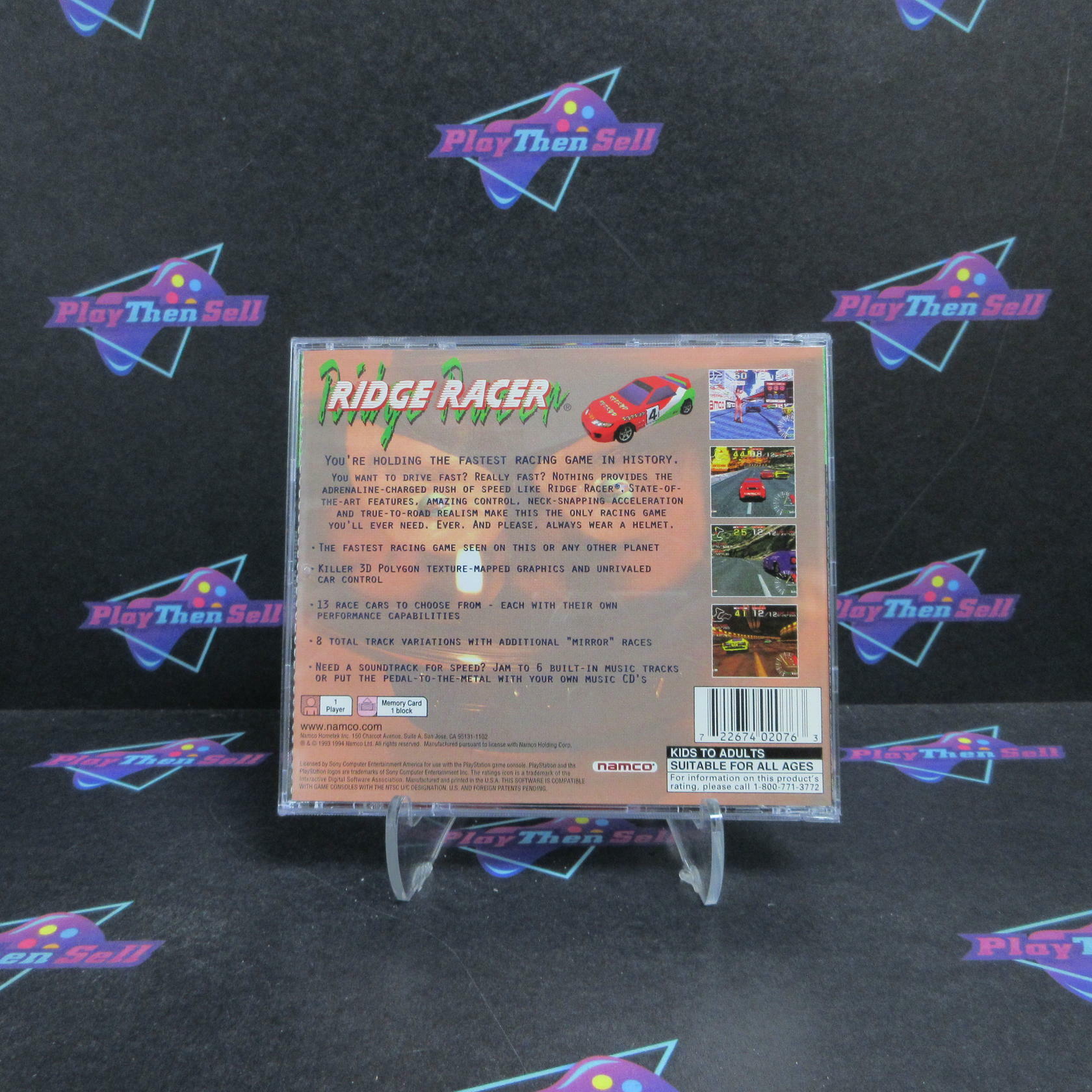 Ridge Racer PS1 PlayStation 1 GH + Reg Card Complete - Very Good