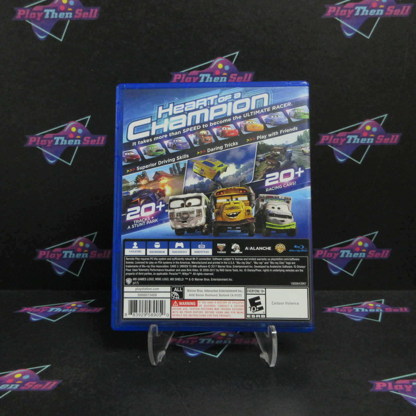 Cars 3 Driven to Win PS4 PlayStation 4 Complete - Refurbished