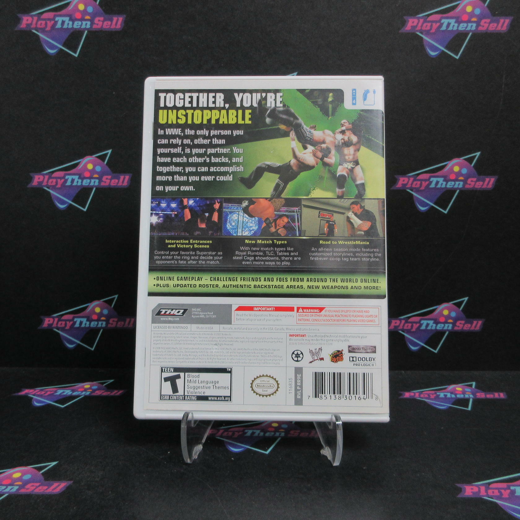 WWE SmackDown vs. Raw 2009 Nintendo Wii Complete - Very Good