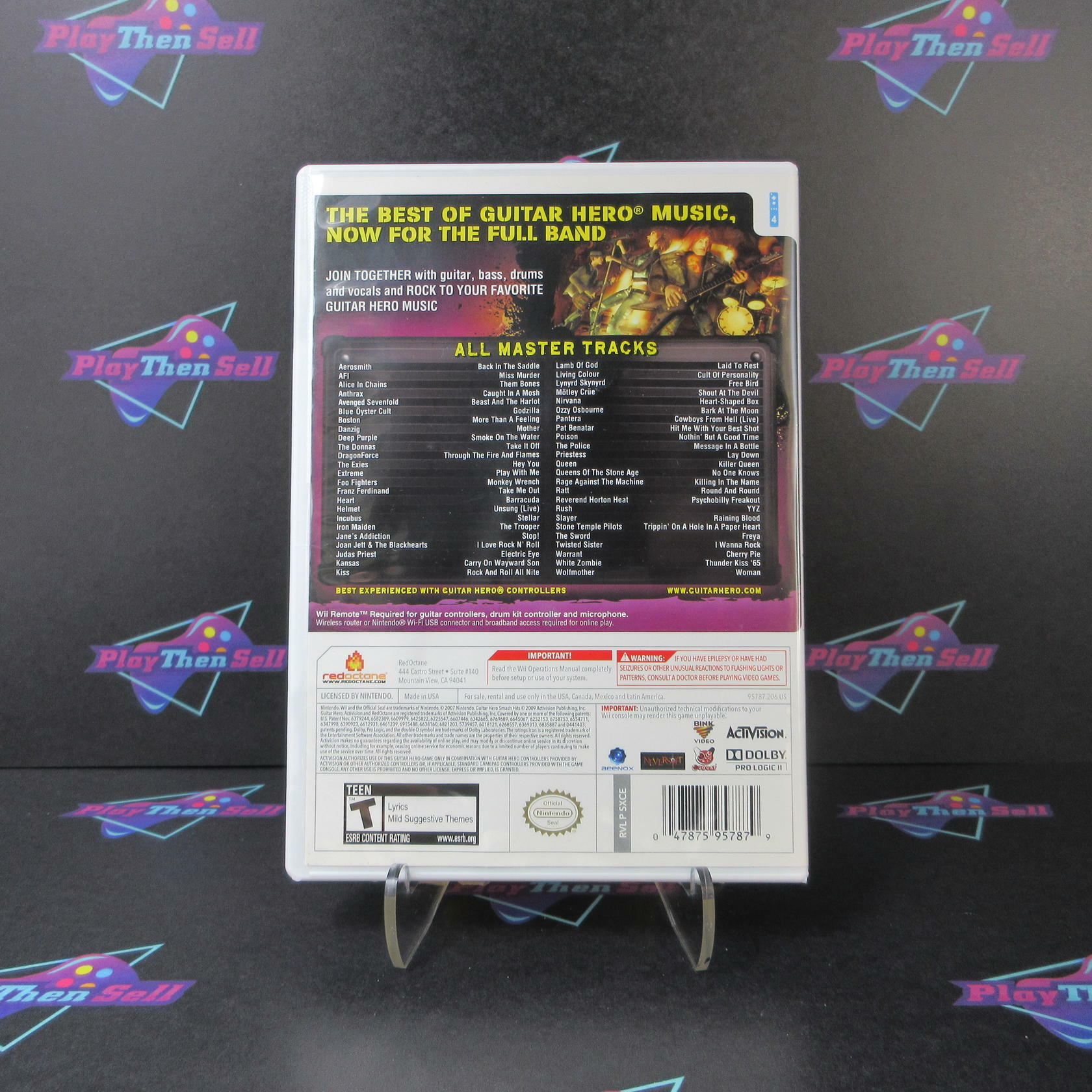 Guitar Hero Smash Hits Nintendo Wii Complete - Refurbished