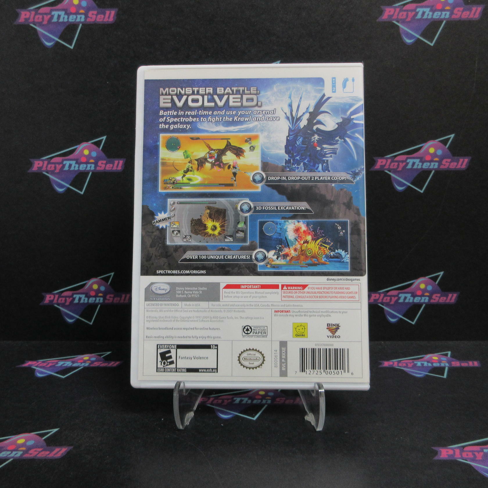 Spectrobes Origins Nintendo Wii Complete - Refurbished