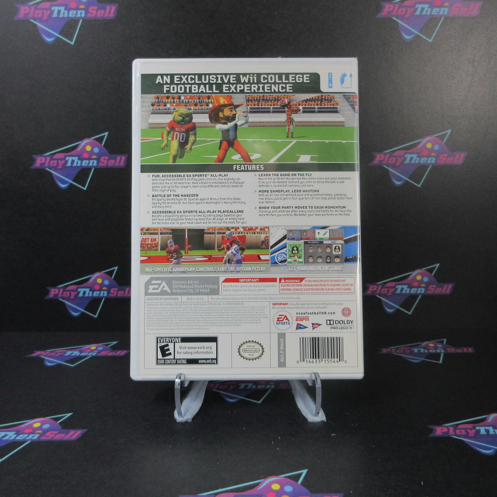 NCAA Football 09 All-Play Nintendo Wii Complete - Refurbished