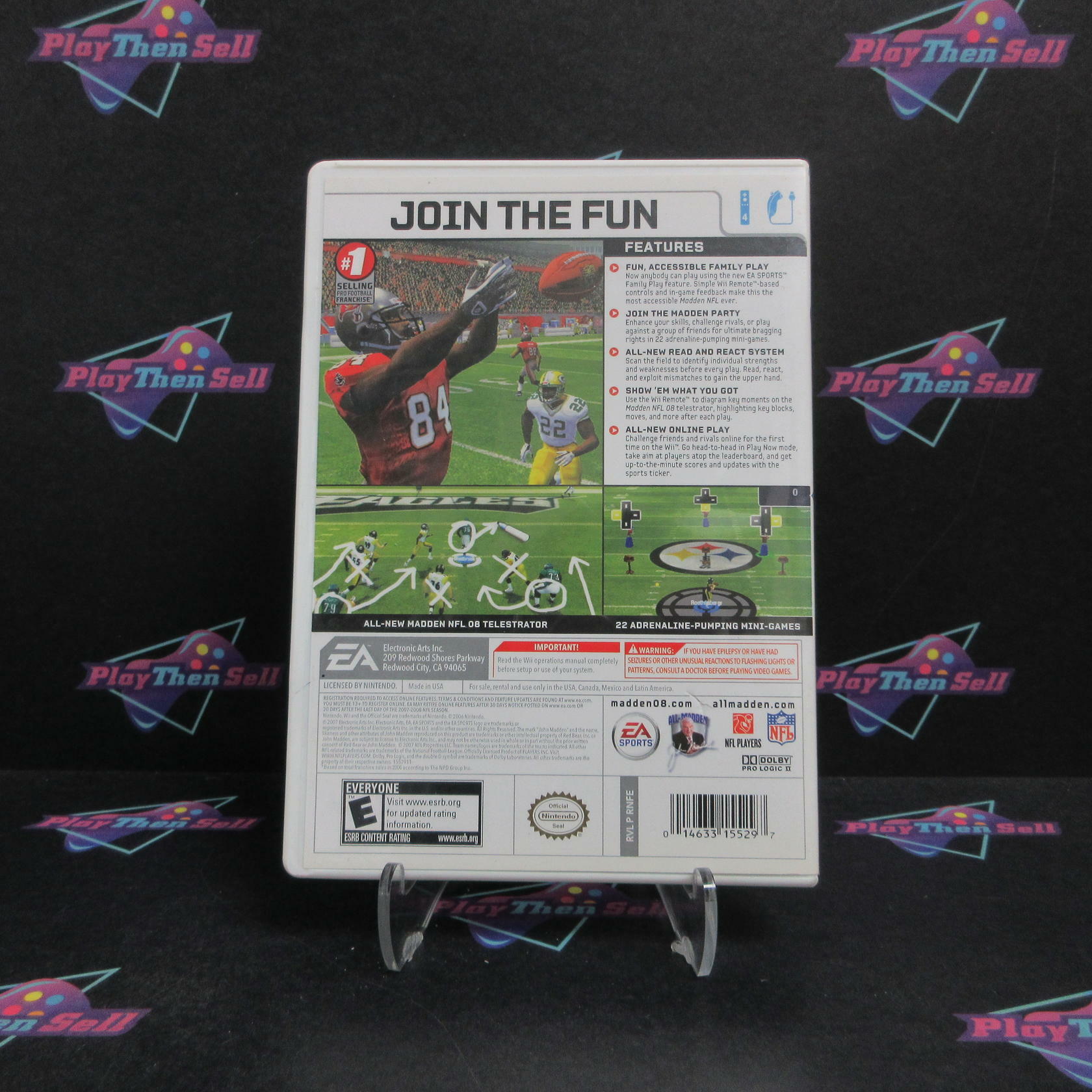 Madden NFL 08 Nintendo Wii Complete - Very Good