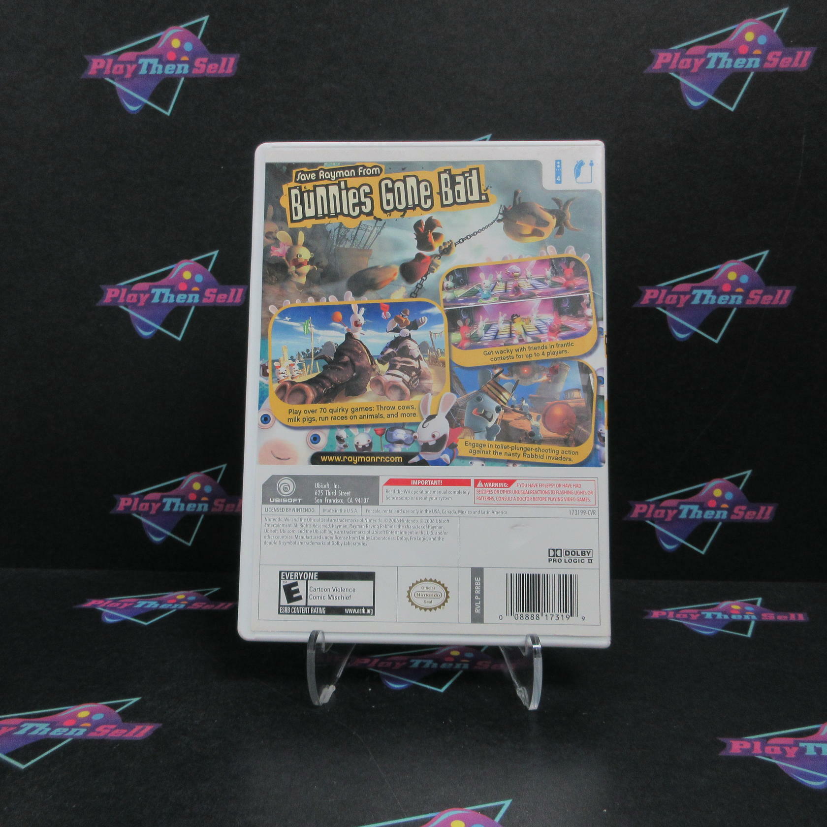 Rayman Raving Rabbids Nintendo Wii Complete - Very Good