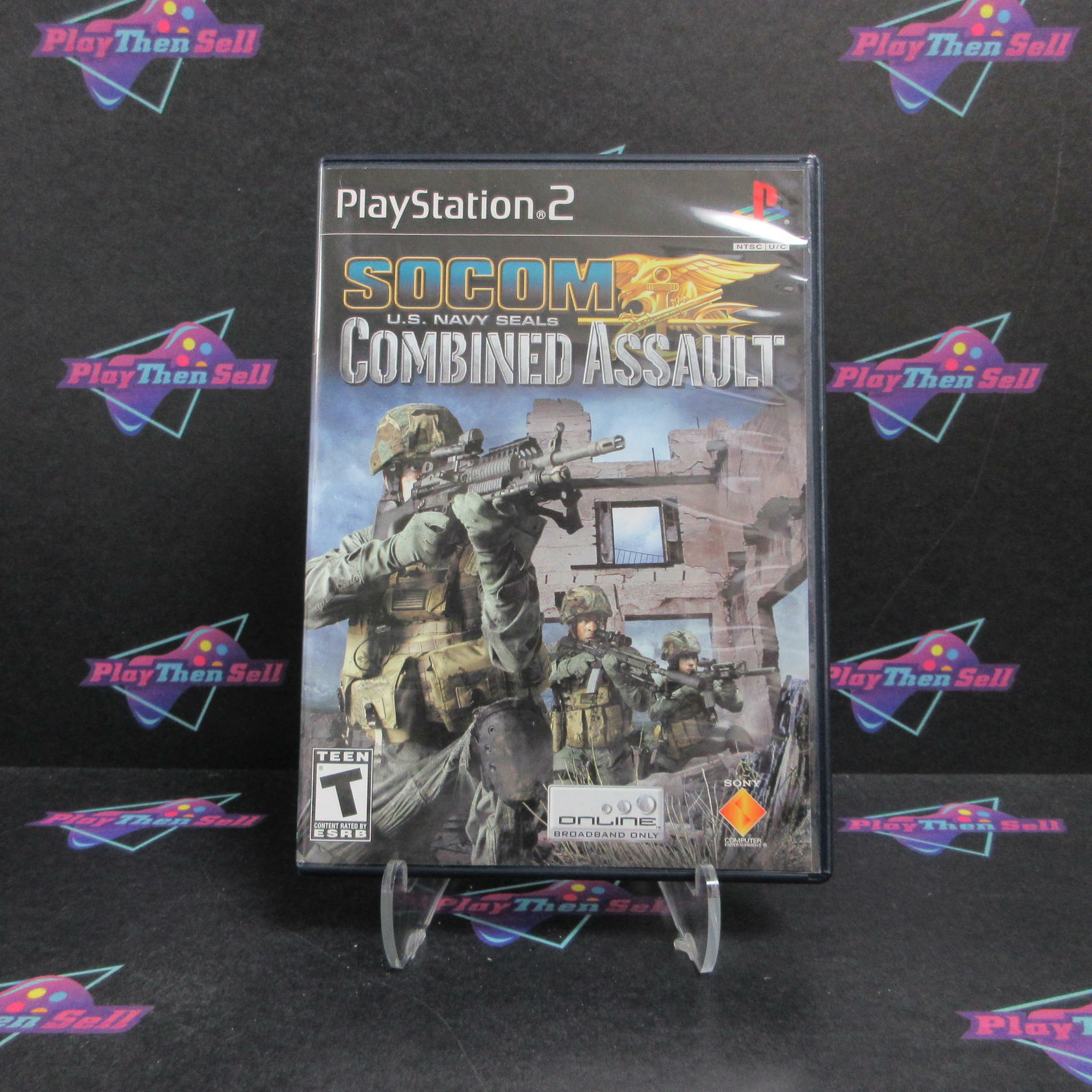 SOCOM US Navy Seals Combined Assault PlayStation 2 Complete - Very Good