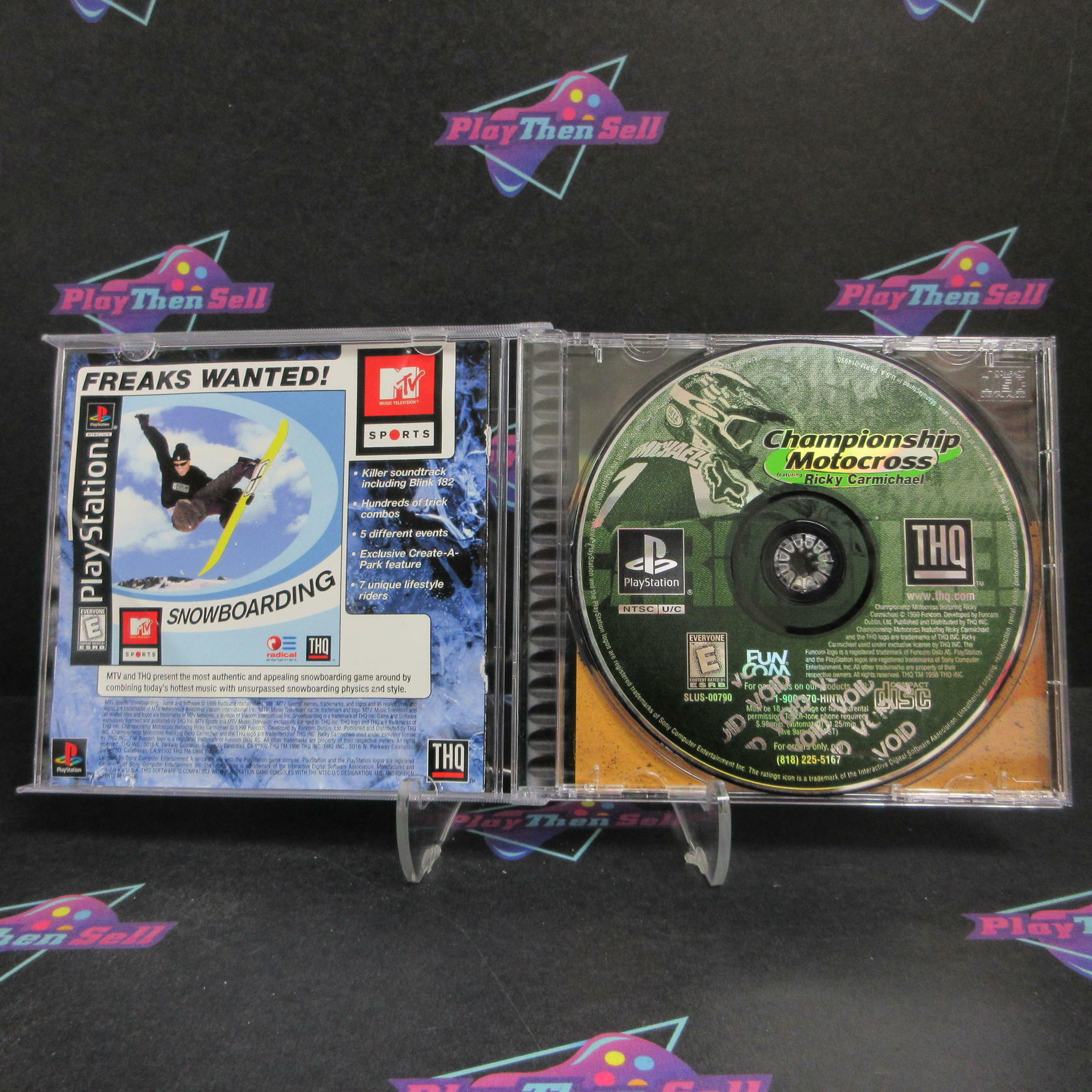 Championship Motocross PS1 PlayStation 1 Complete - Very Good