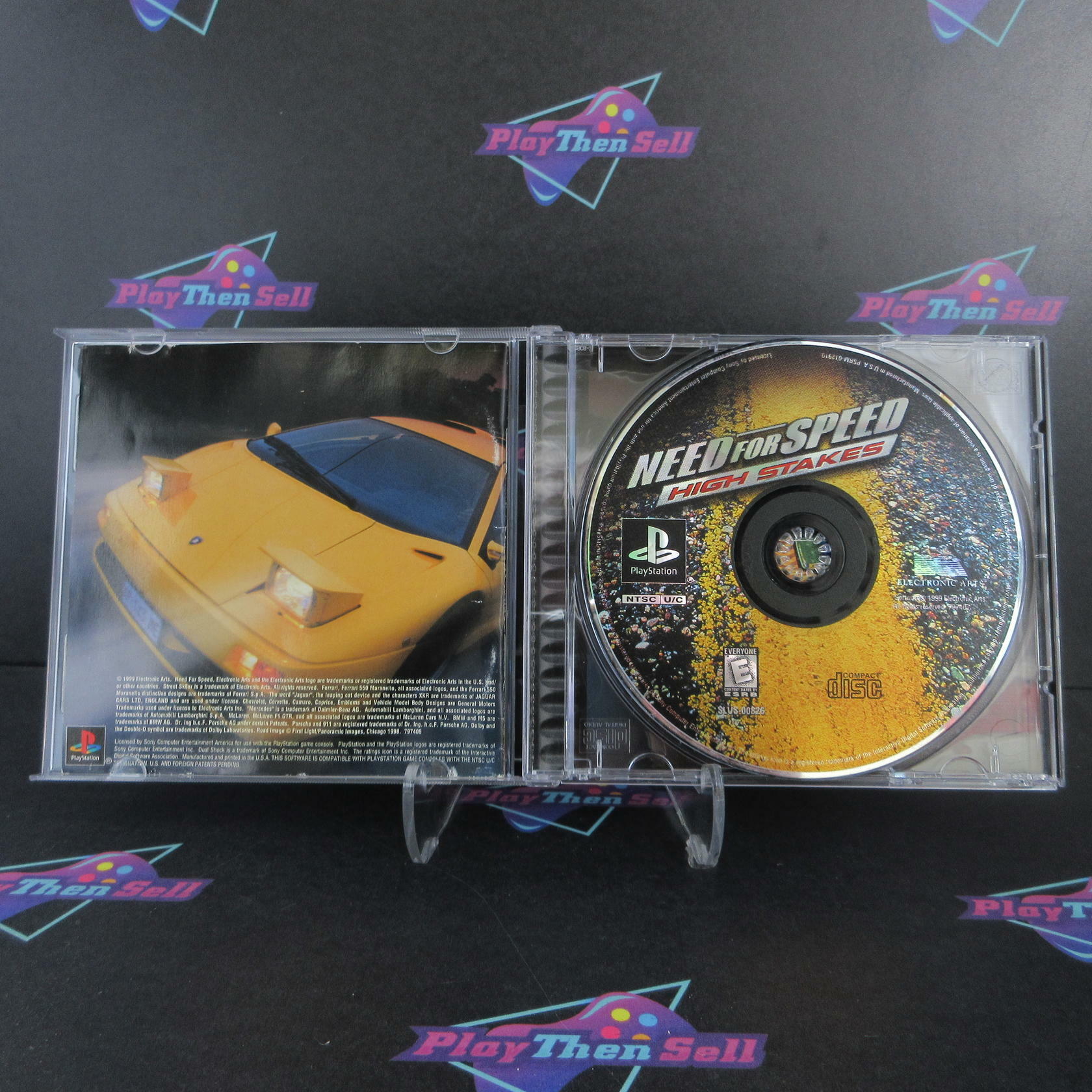 Need For Speed 4 High Stakes PS1 PlayStation 1 + Reg Card Complete - Very Good