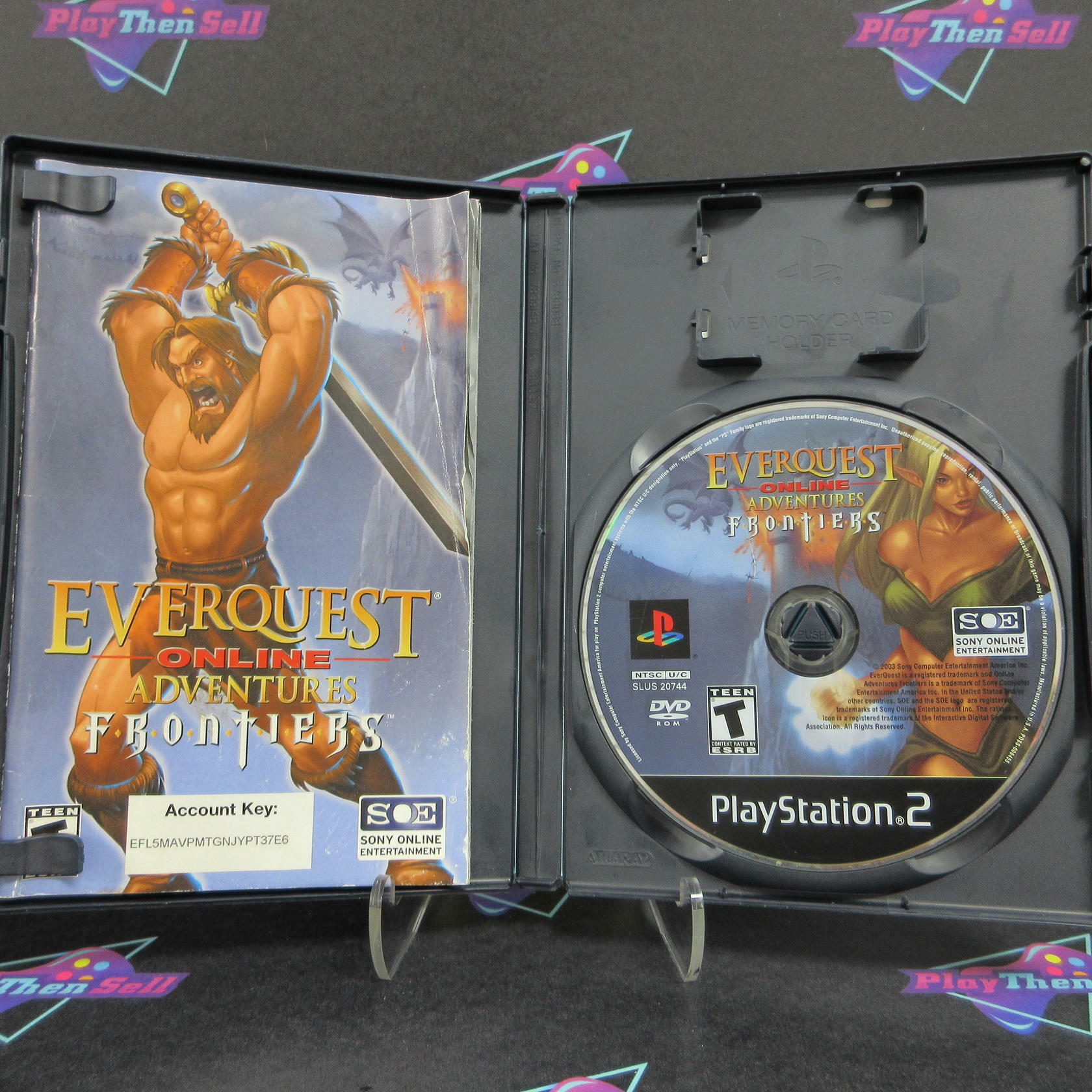 Everquest Online Adventures Frontiers PS2 PlayStation 2 Complete - Very Good