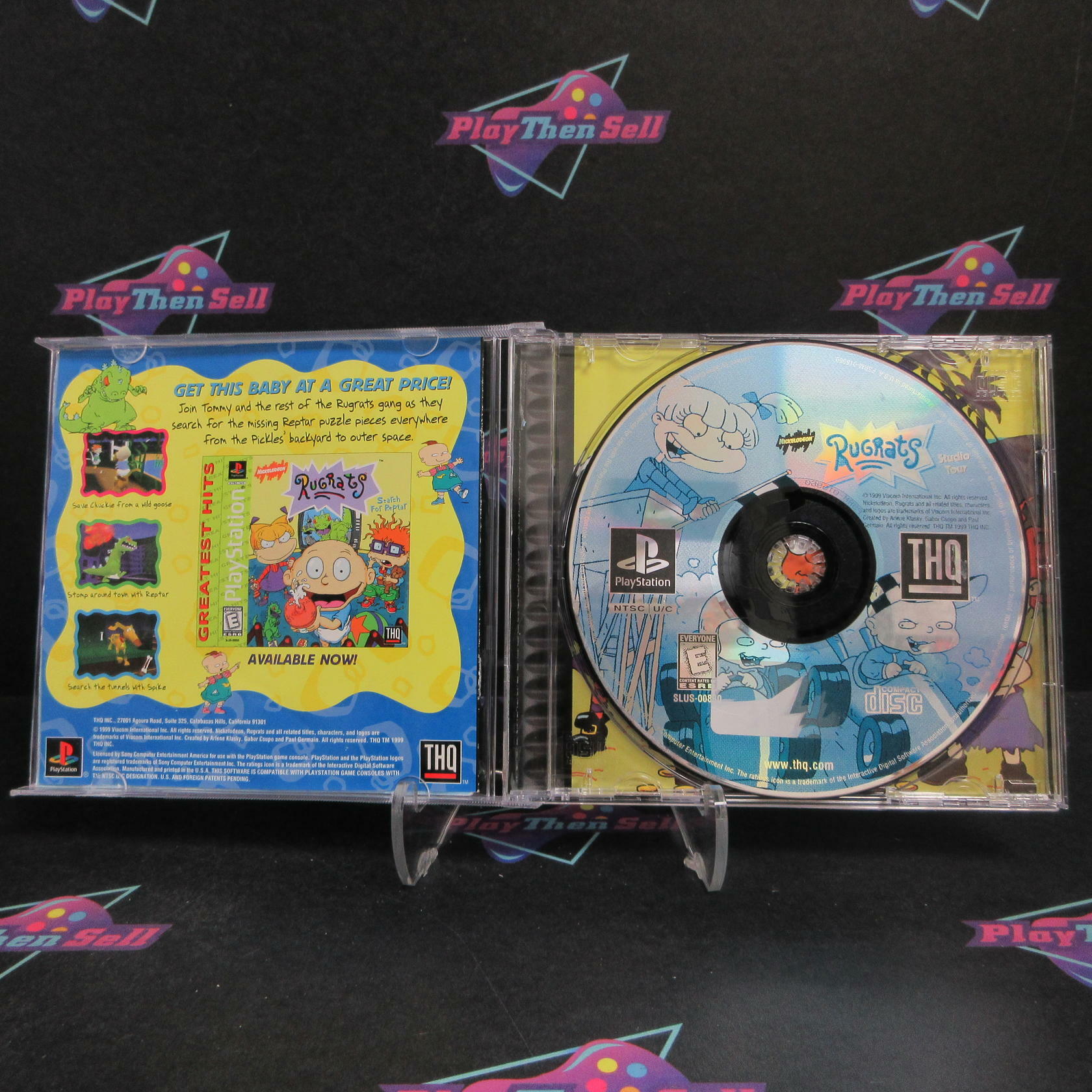 Rugrats Studio Tour PS1 PlayStation 1 + Reg Card Complete - Very Good