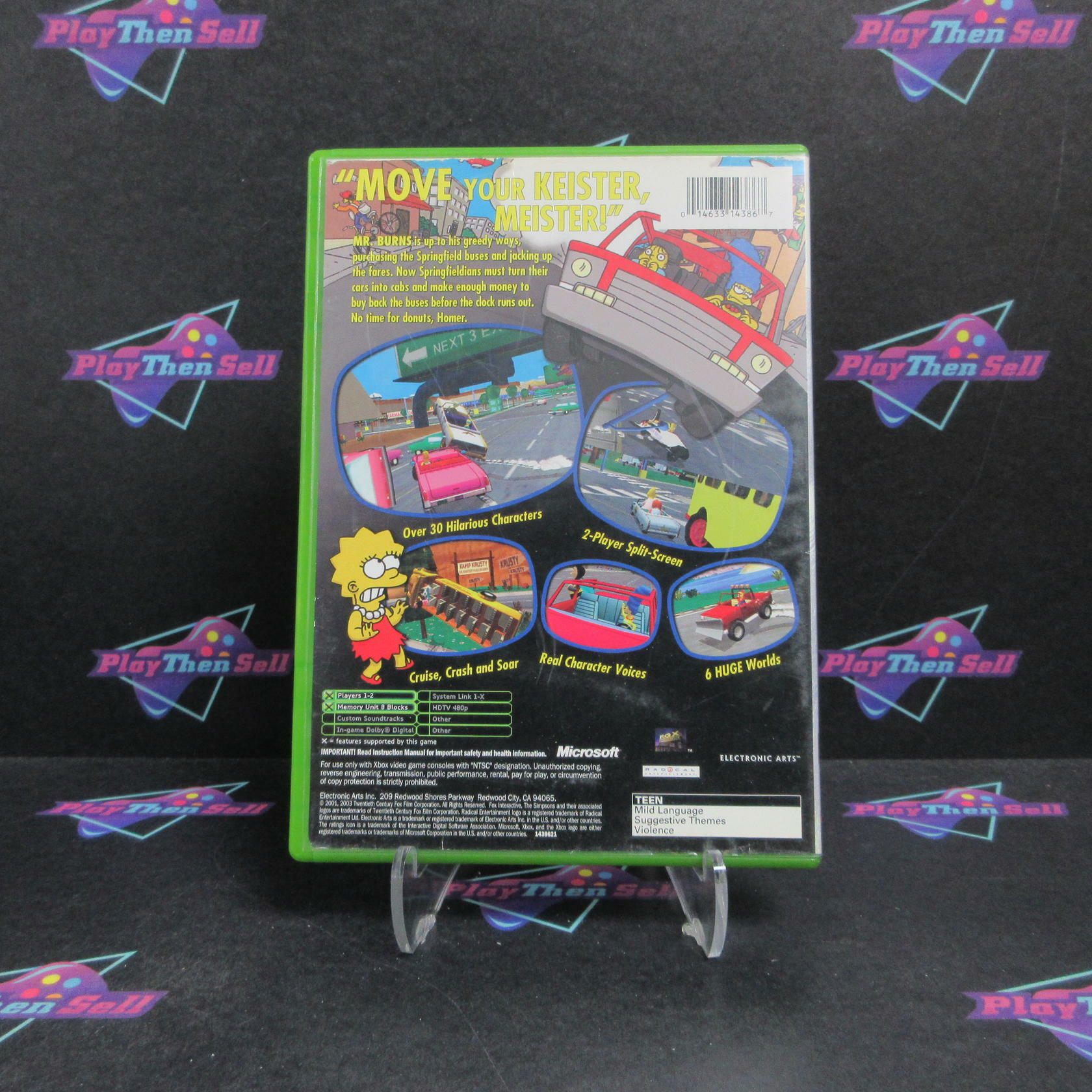 Simpsons Road Rage Xbox Platinum Hits Complete - Very Good