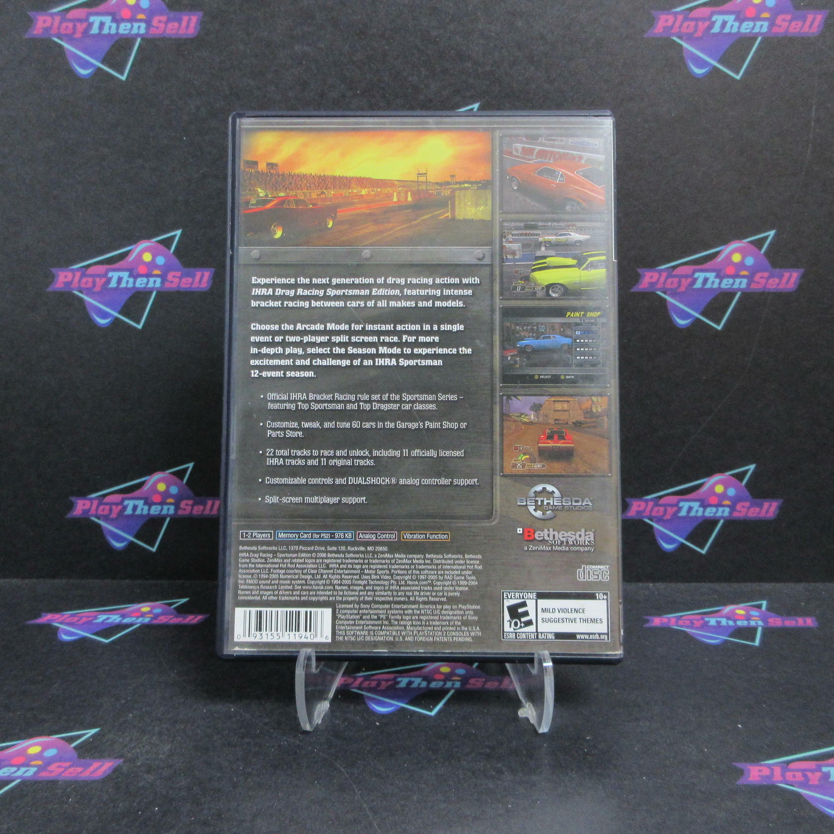 IHRA Drag Racing Sportsman Edition PS2 PlayStation 2 - Very Good
