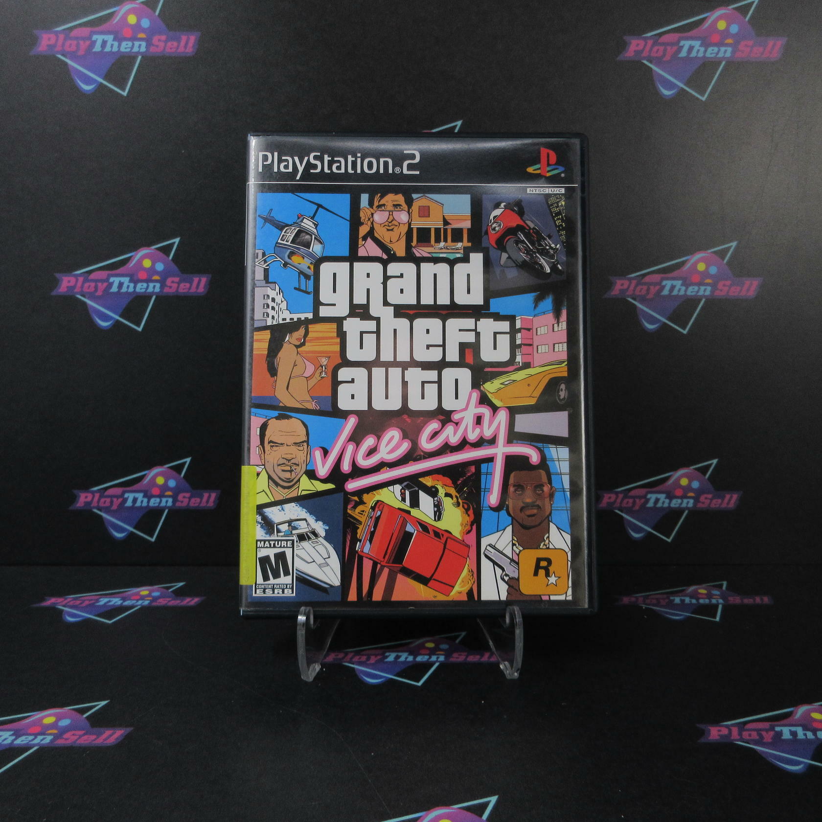 Grand Theft Auto Vice City PS2 PlayStation 2 + Map Complete - Very Good