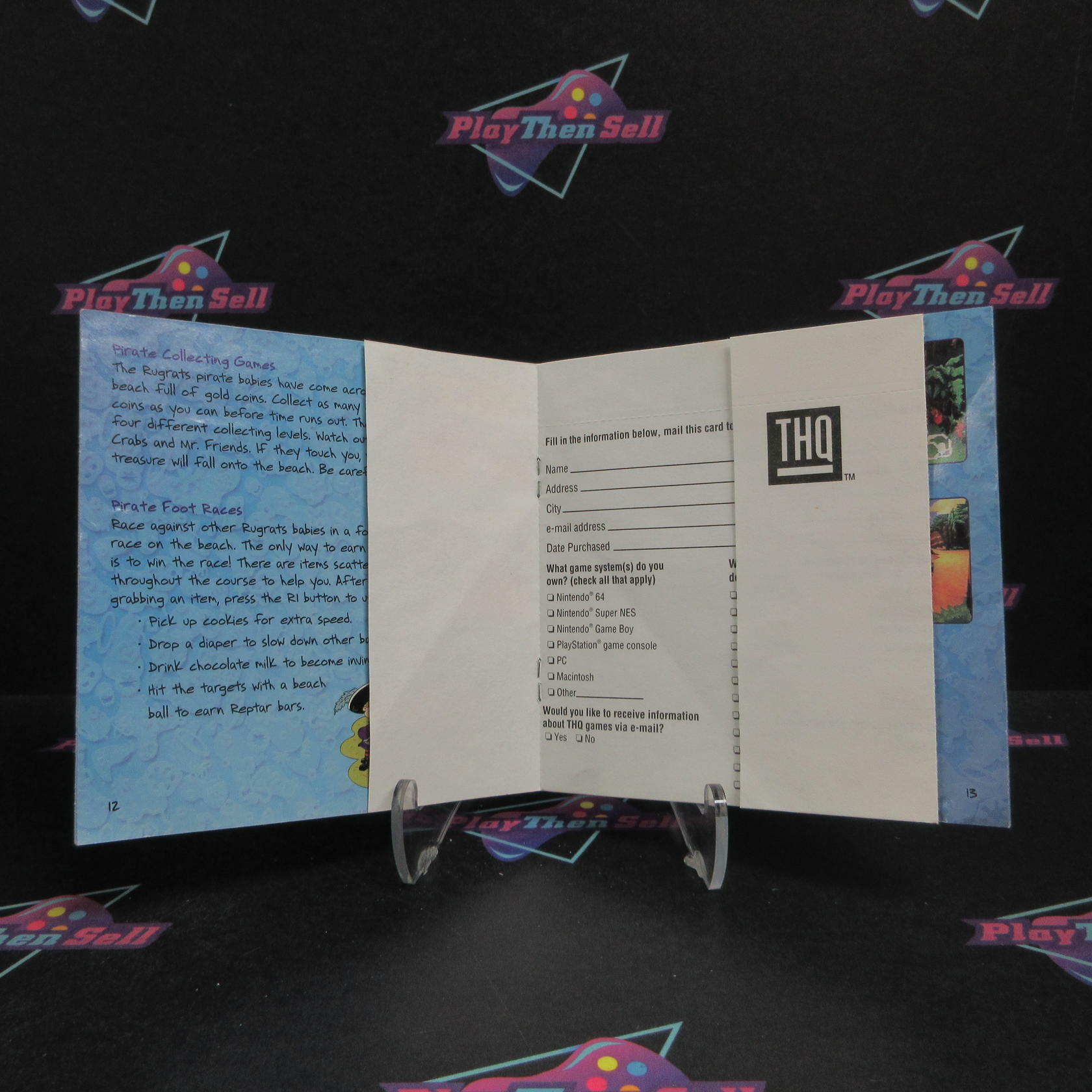 Rugrats Studio Tour PS1 PlayStation 1 + Reg Card Complete - Very Good