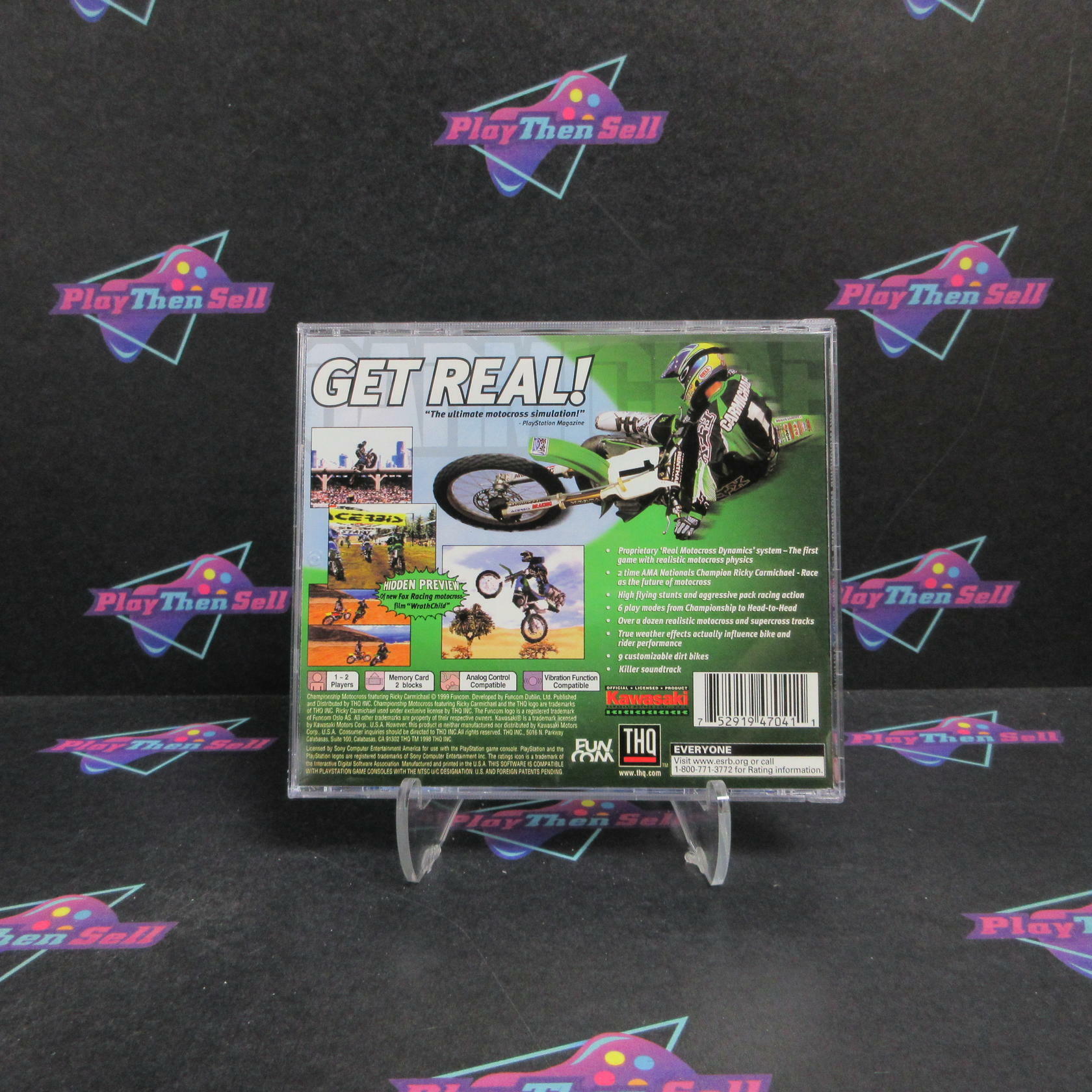 Championship Motocross PS1 PlayStation 1 Complete - Very Good