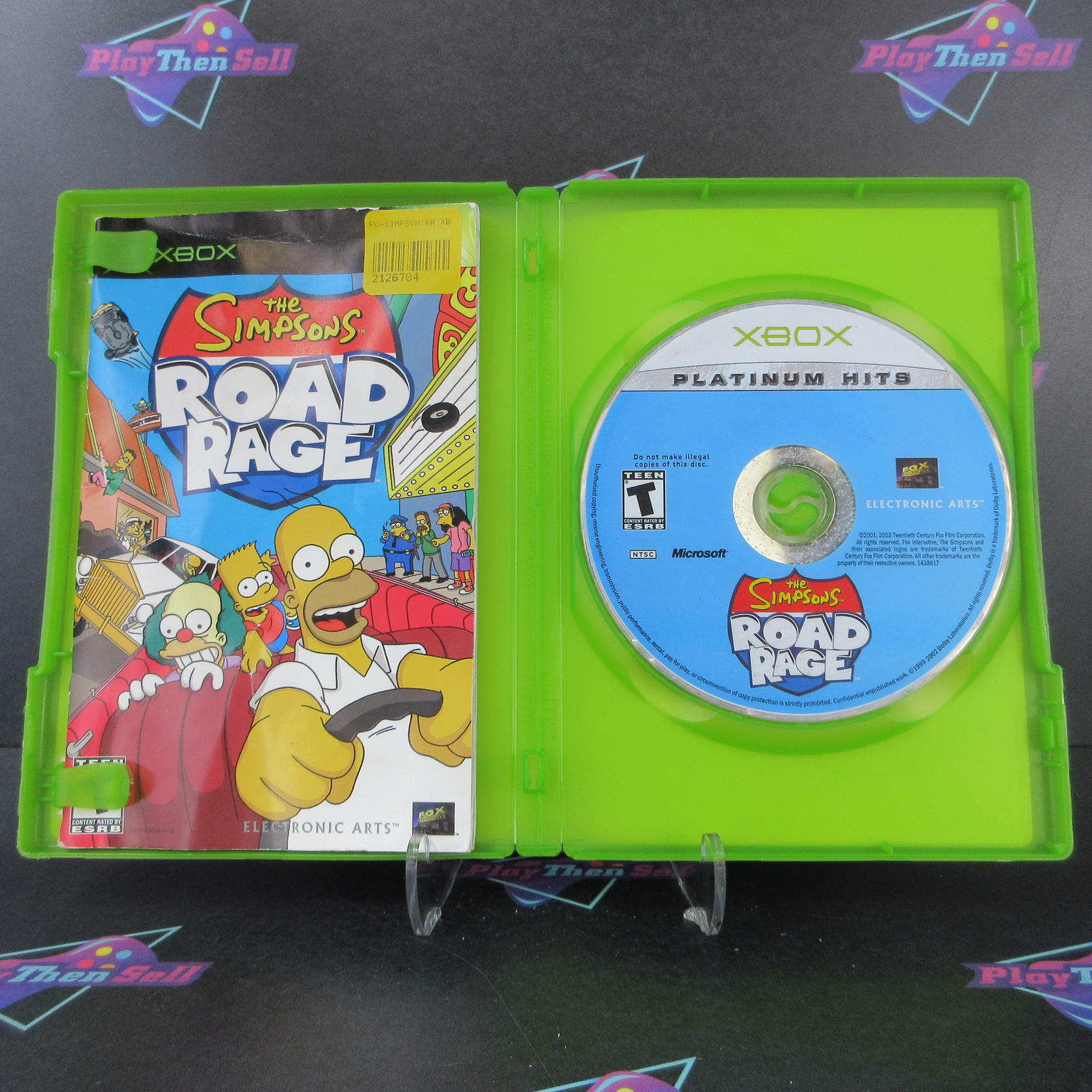 Simpsons Road Rage Xbox Platinum Hits Complete - Very Good