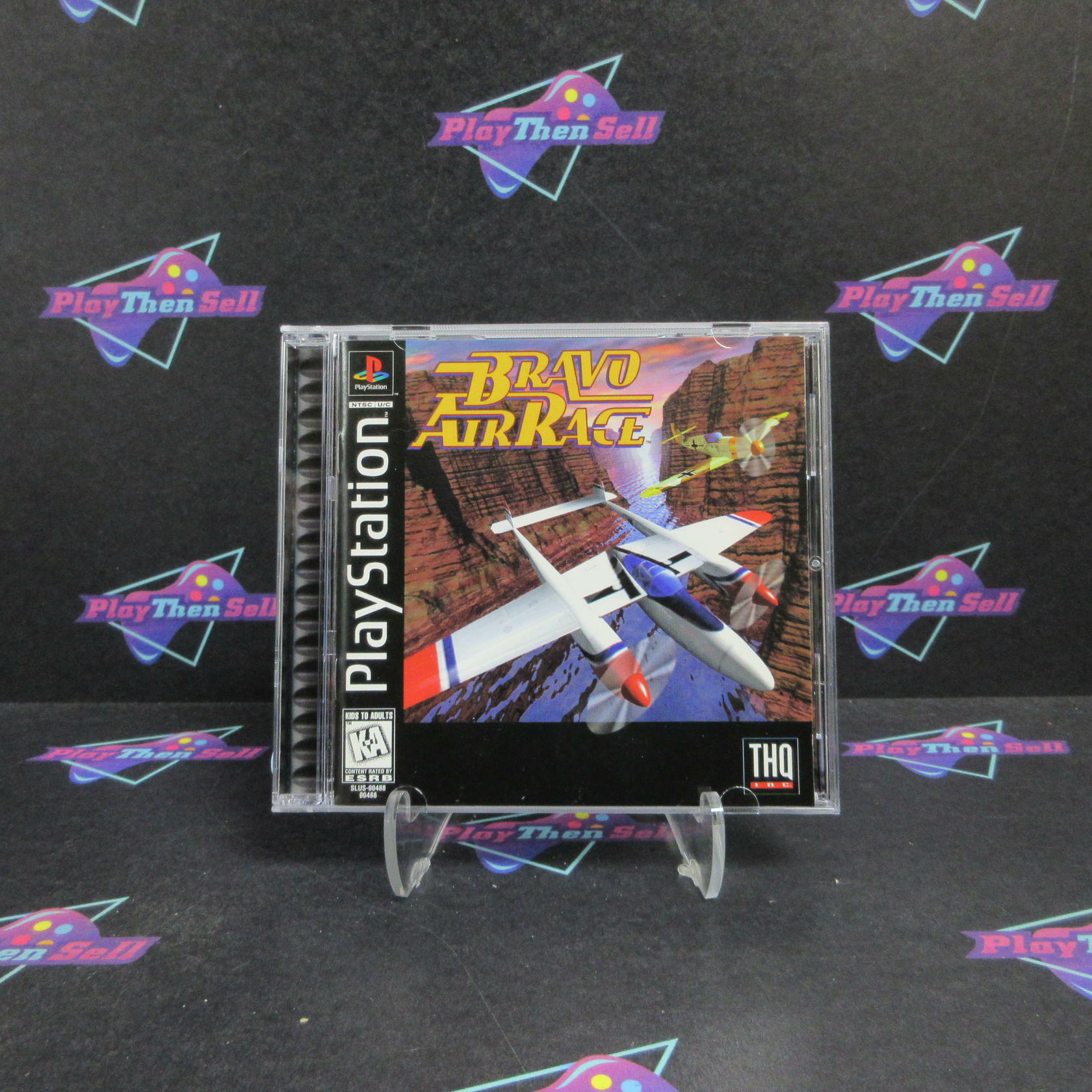 Bravo Air Race PS1 PlayStation 1 + Reg Card Complete - Refurbished