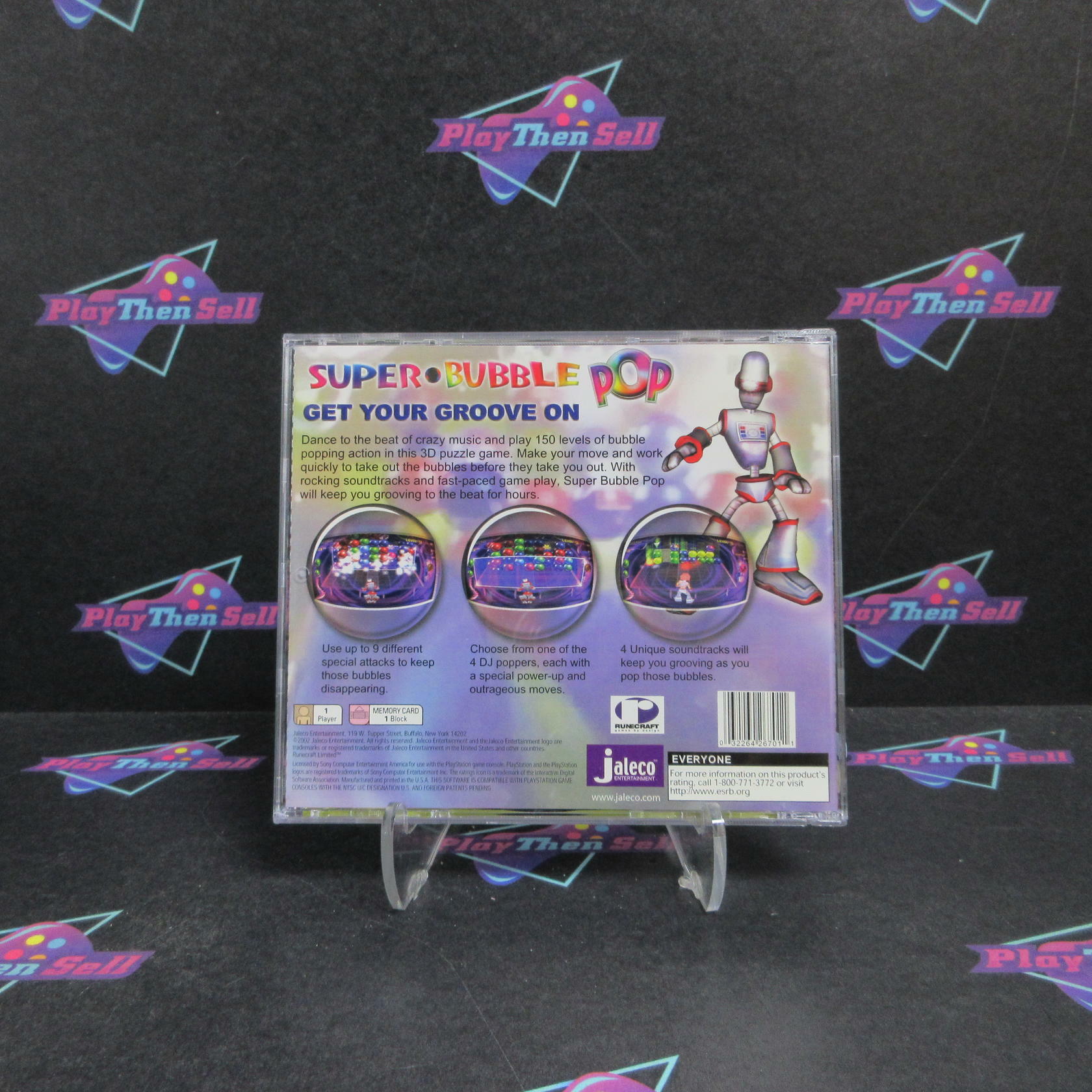 Super Bubble Pop PS1 PlayStation 1 + Reg Card Complete - Refurbished