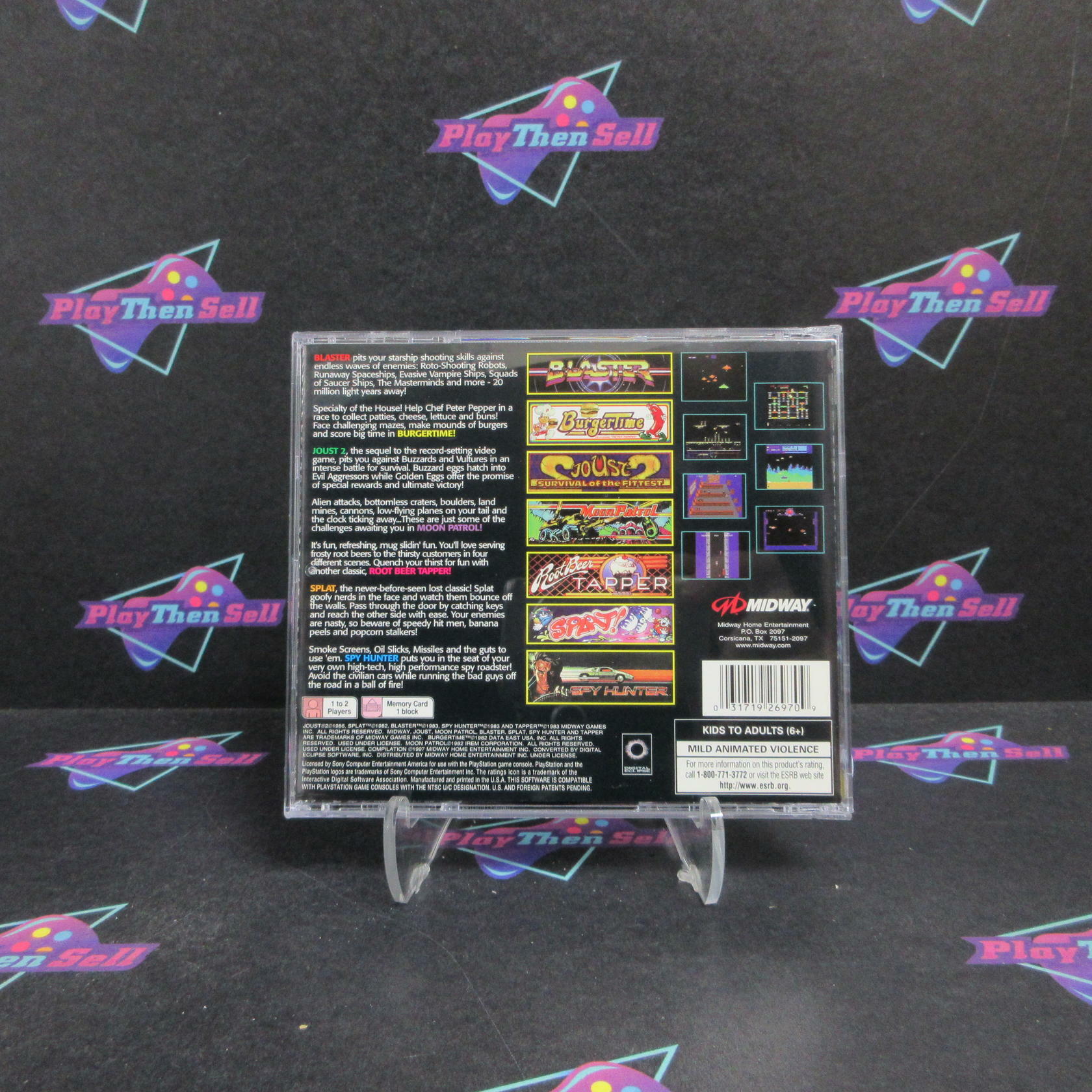 Arcades Greatest Hits Midway Collection 2 PS1 PlayStation 1 + Reg - Refurbished