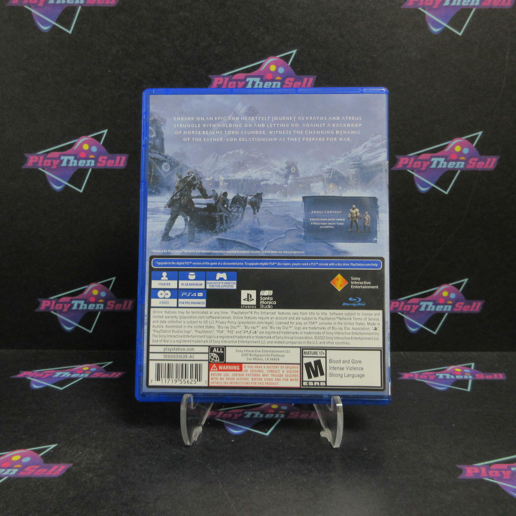 God of War Ragnarok Launch Edition PS4 PlayStation 4 Complete - Refurbished