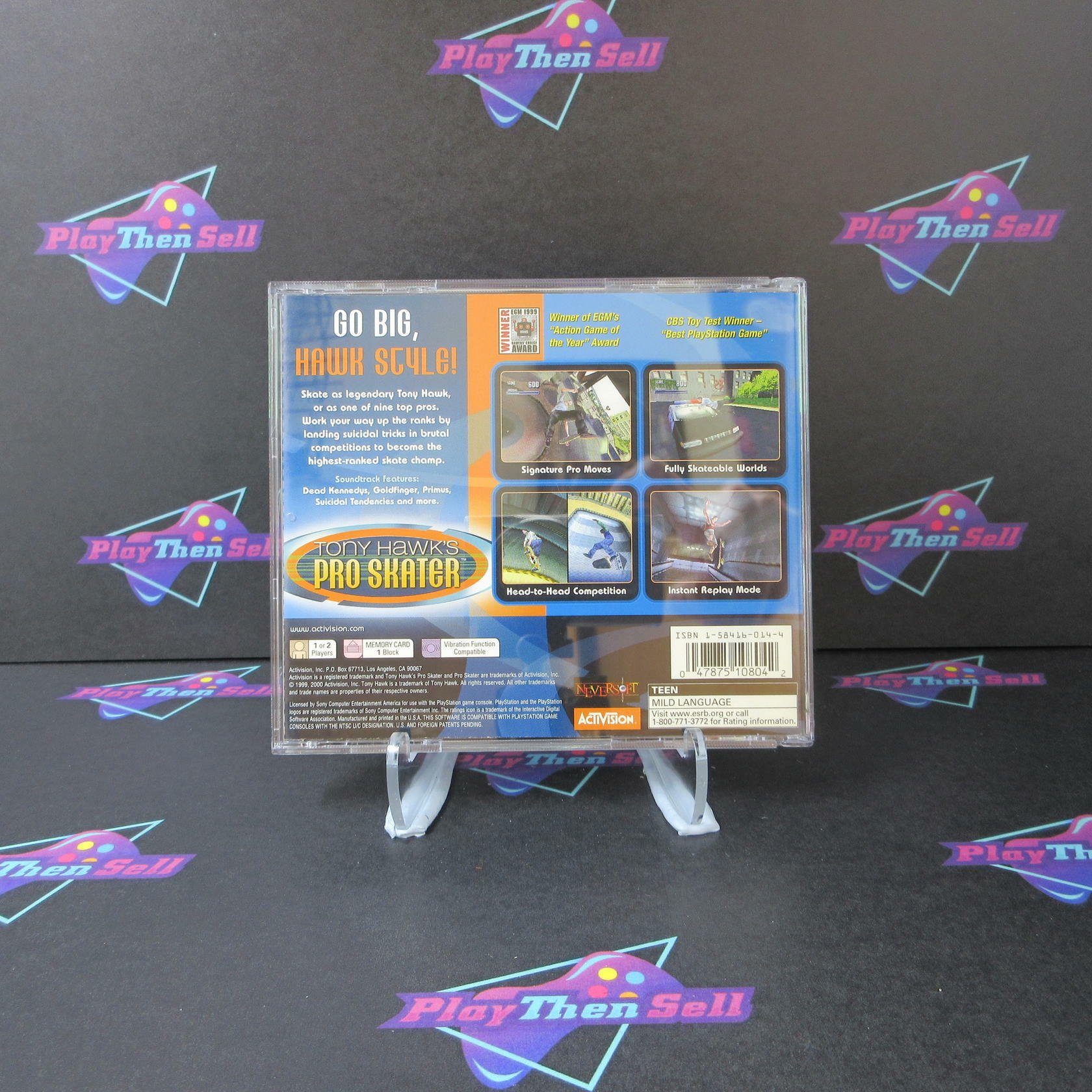 Tony Hawk's Pro Skater PS1 PlayStation 1 GH + Reg Card Complete - Very Good