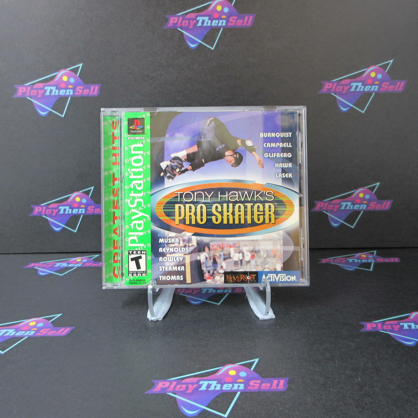 Tony Hawk's Pro Skater PS1 PlayStation 1 GH + Reg Card Complete - Very Good