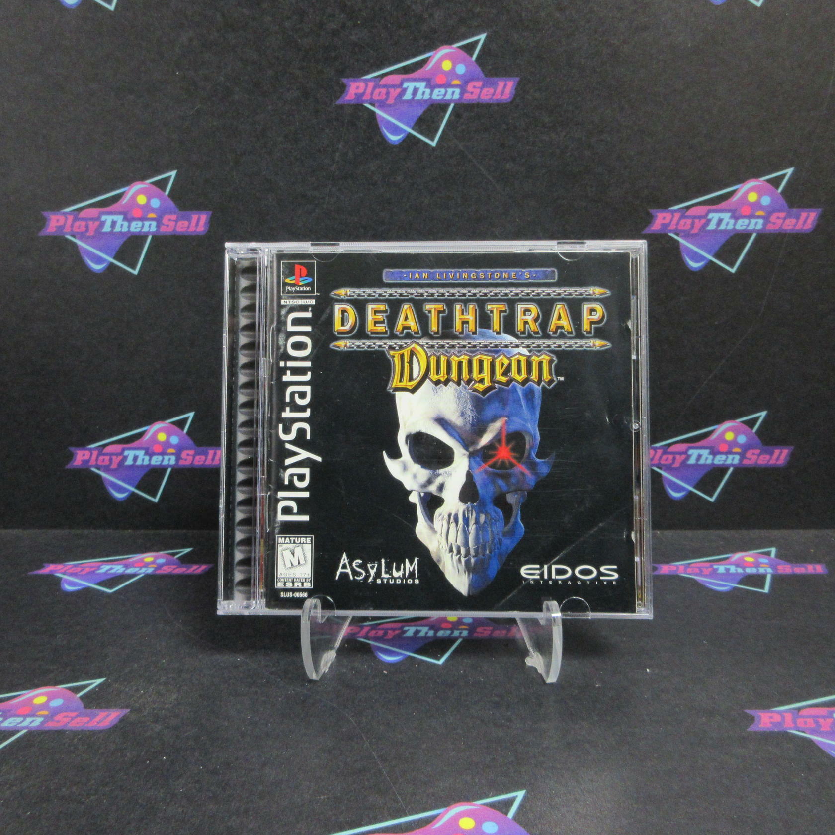 Deathtrap Dungeon PS1 PlayStation 1 + Reg Card Complete - Very Good