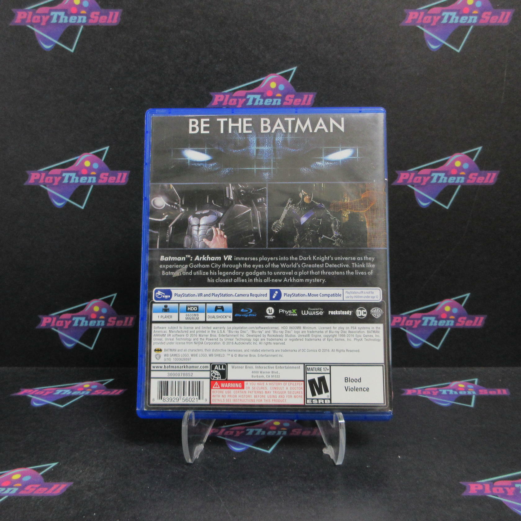 Batman Arkham PSVR PS4 PlayStation 4 Complete - Very Good