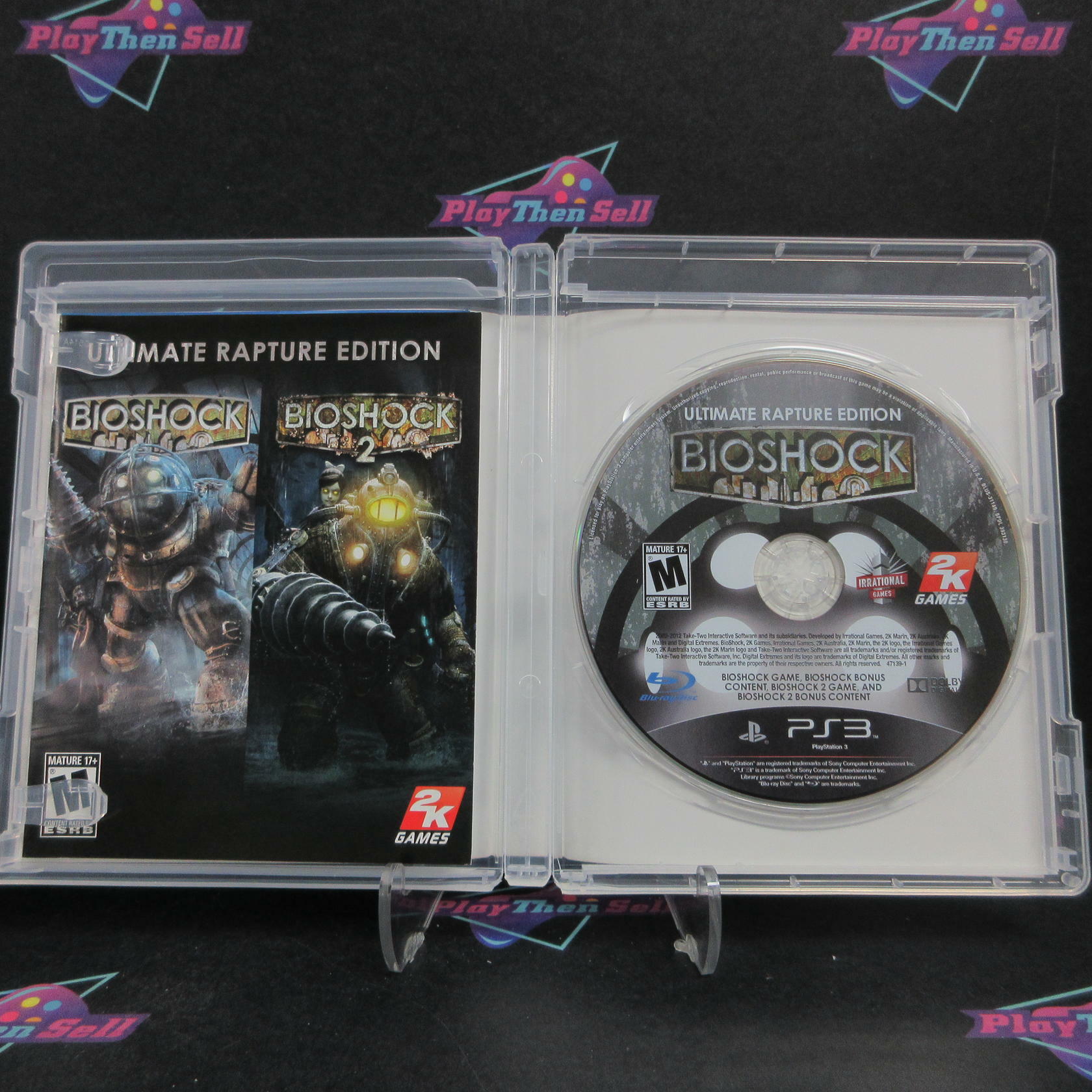 BioShock Ultimate Rapture Edition PS3 PlayStation 3 + Stickers CIB - Excellent