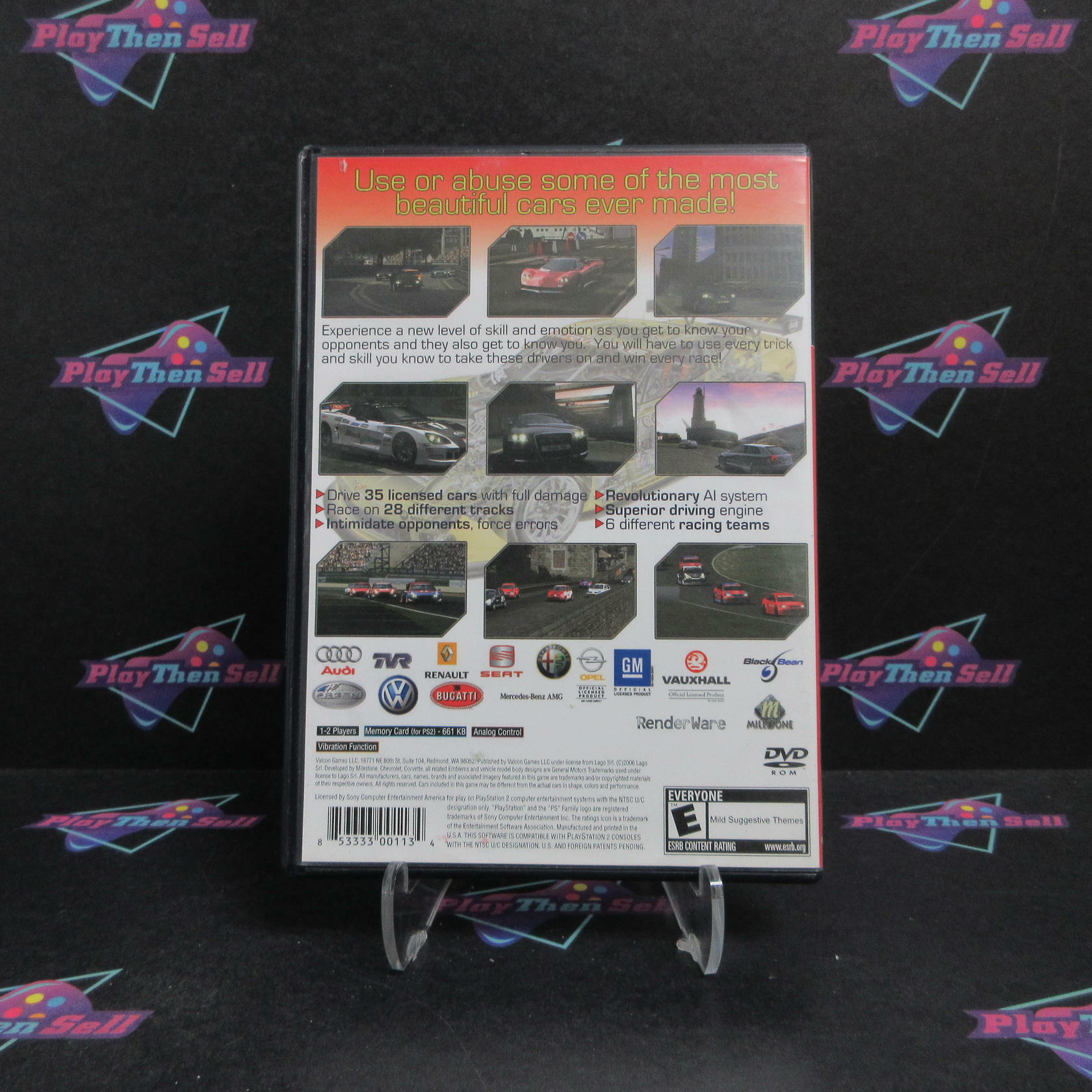 Corvette Evolution GT PS2 PlayStation 2 Complete - Very Good