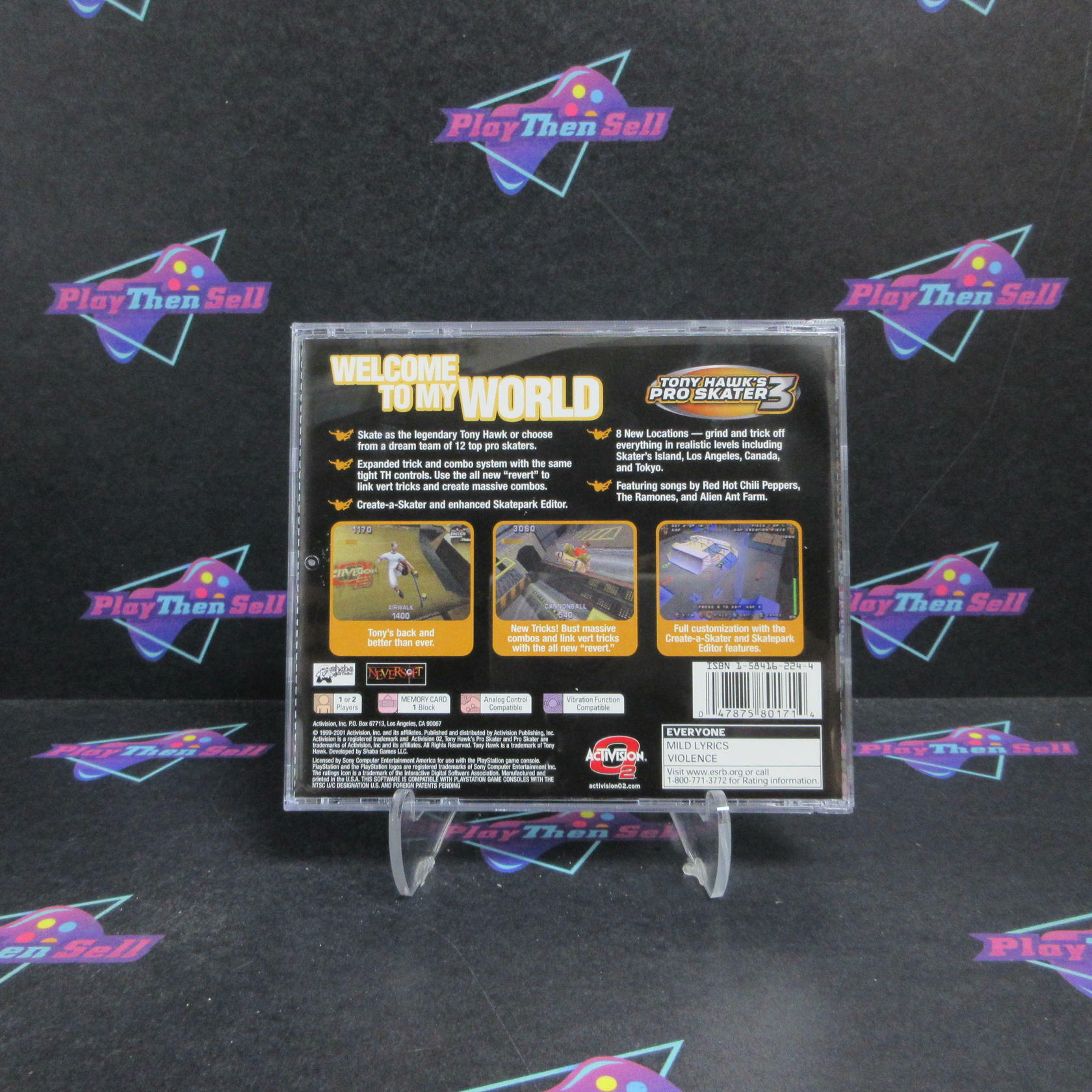 Tony Hawk's Pro Skater 3 PS1 PlayStation 1 Complete - Very Good