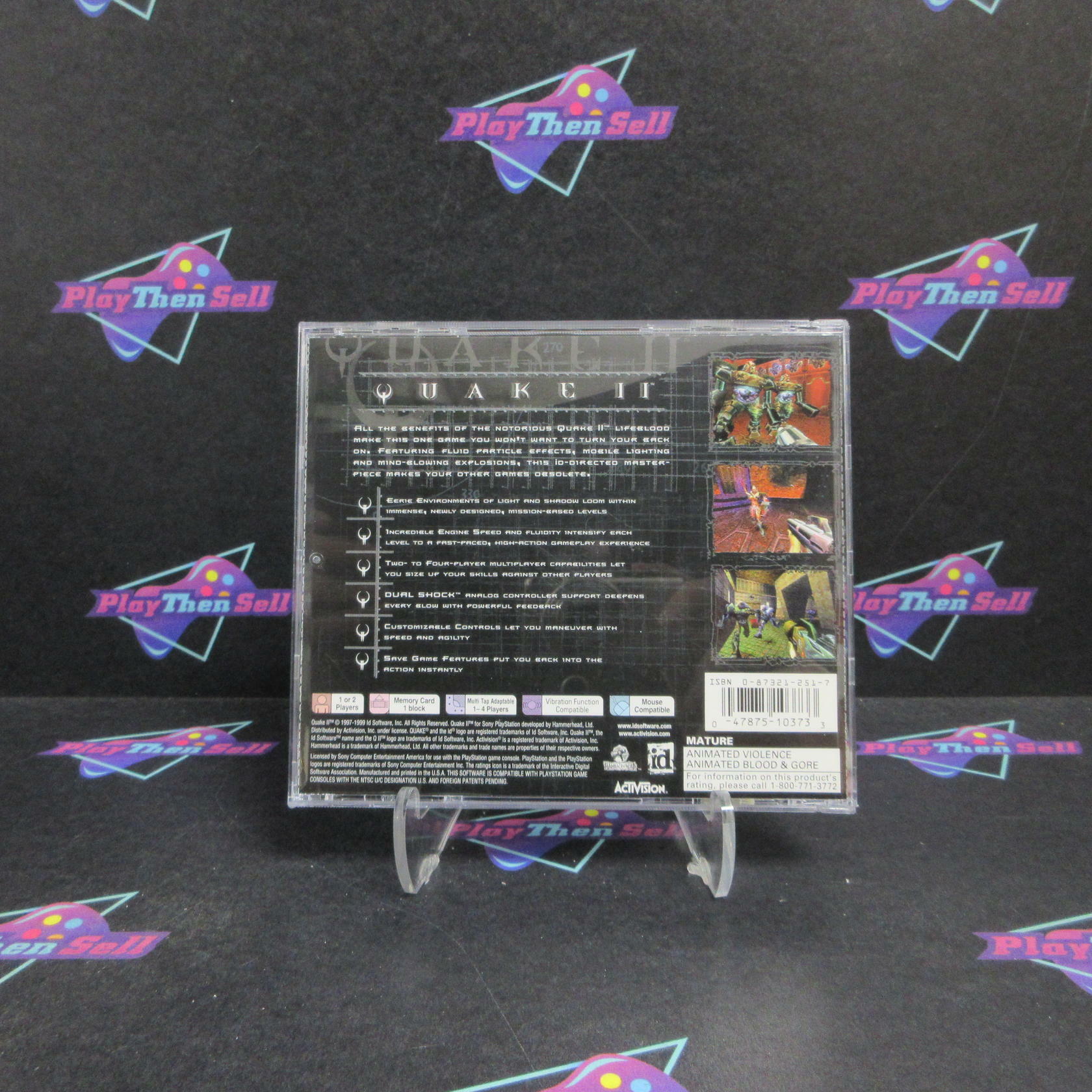 Quake II PS1 PlayStation 1 + Reg Card Complete - Very Good