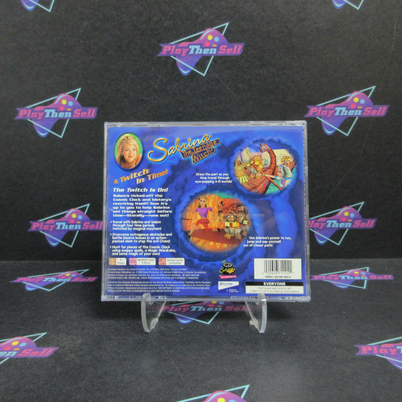 Sabrina the Teenage Witch Twitch in Time PS1 PlayStation 1 Complete - Refurbished