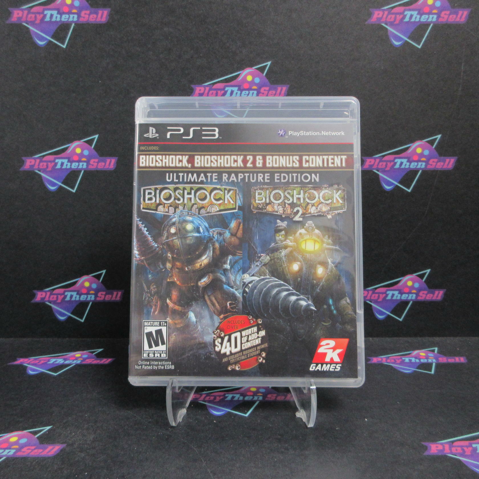 BioShock Ultimate Rapture Edition PS3 PlayStation 3 + Stickers CIB - Excellent