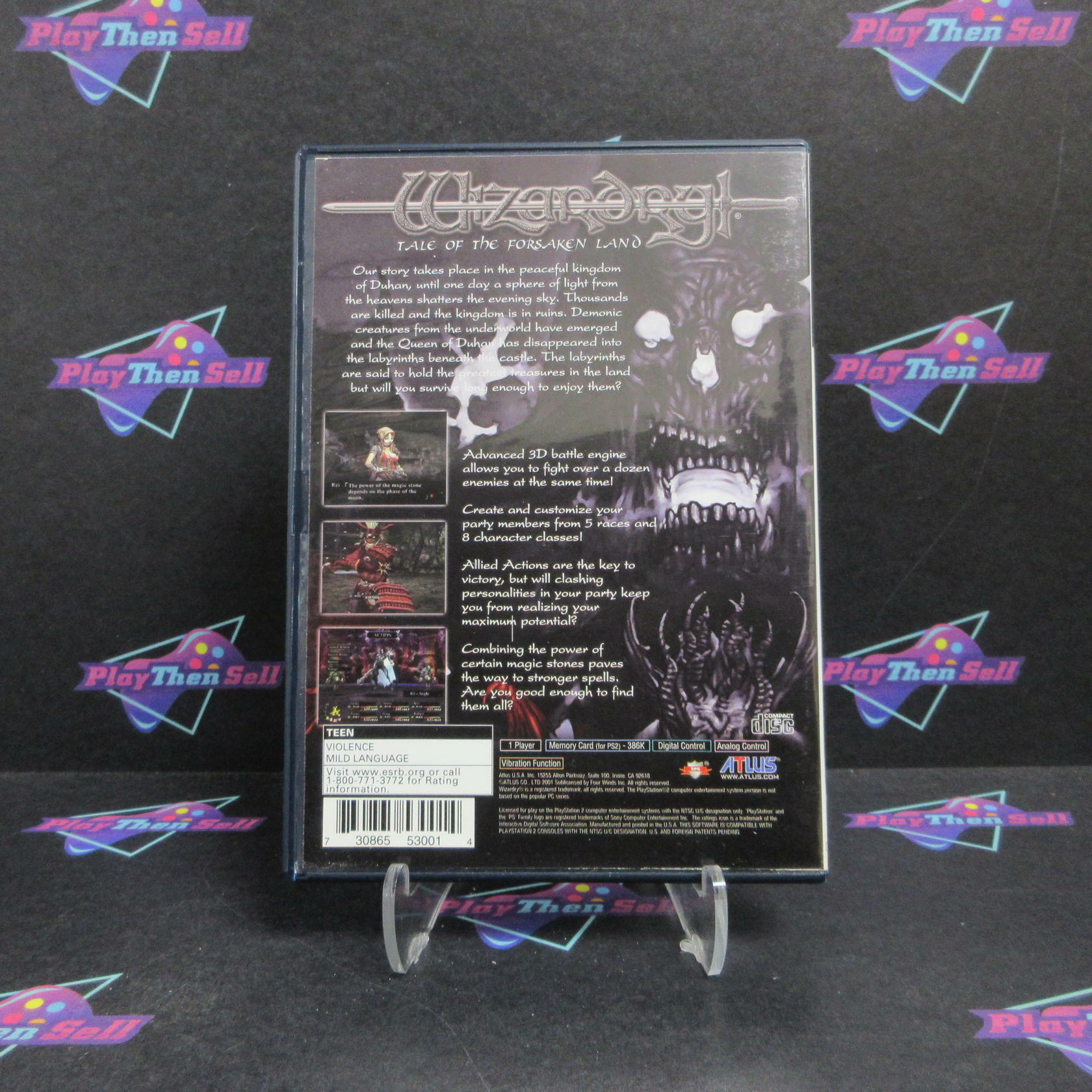 Wizardry Tale of The Forsaken Land PS2 PlayStation 2 + Reg Card CIB - Excellent