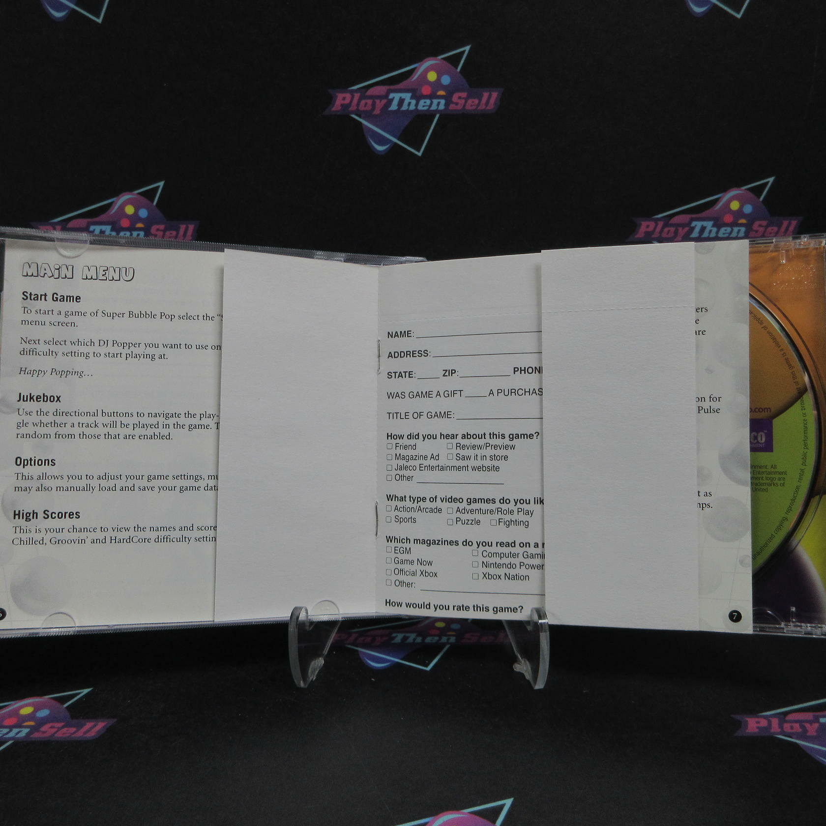 Super Bubble Pop PS1 PlayStation 1 + Reg Card Complete - Refurbished