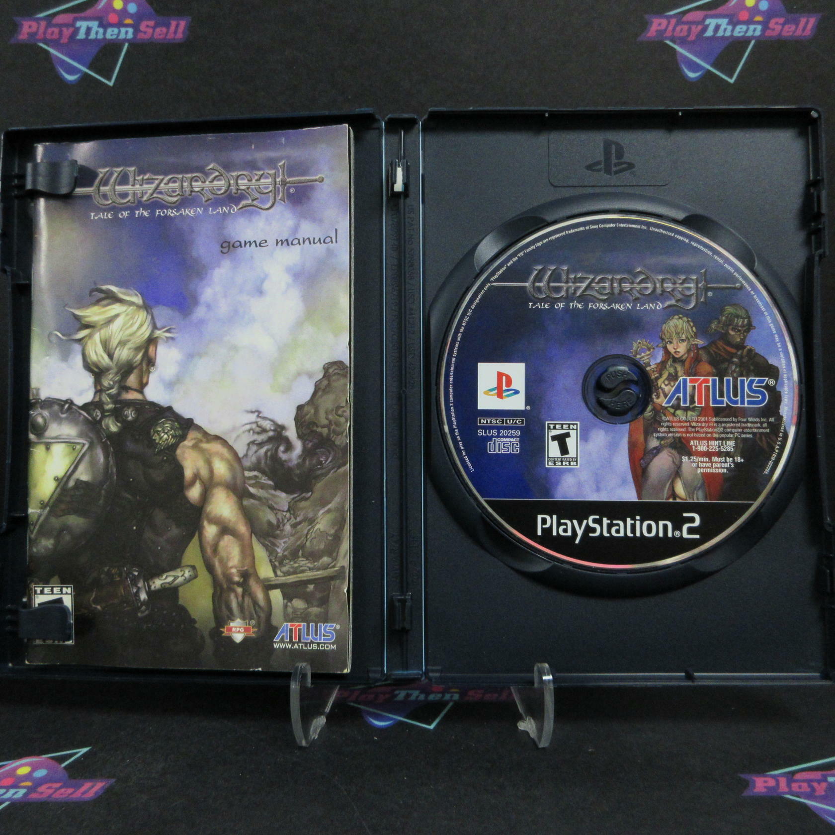 Wizardry Tale of The Forsaken Land PS2 PlayStation 2 + Reg Card CIB - Excellent