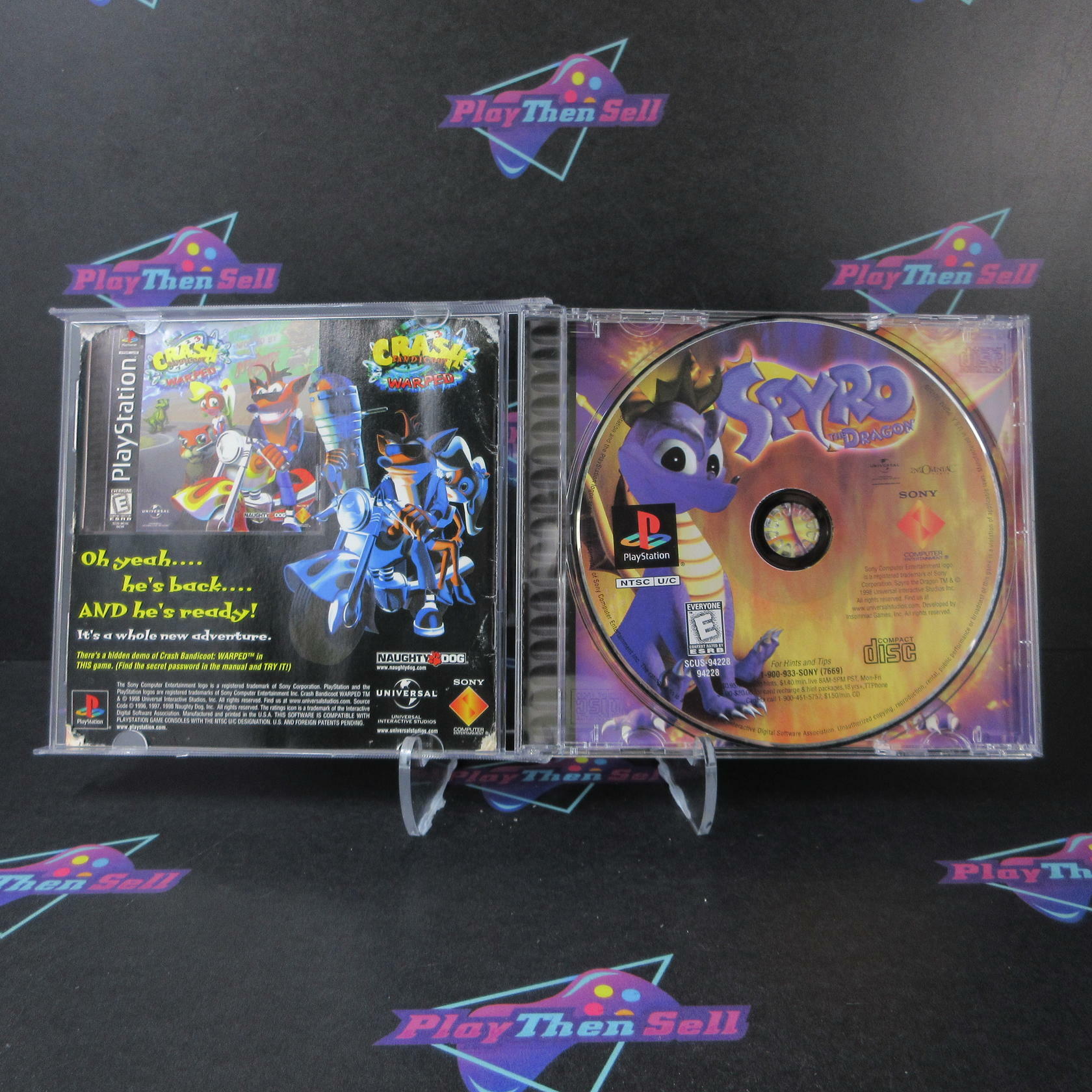 Spyro the Dragon PS1 PlayStation 1 Complete - Very Good