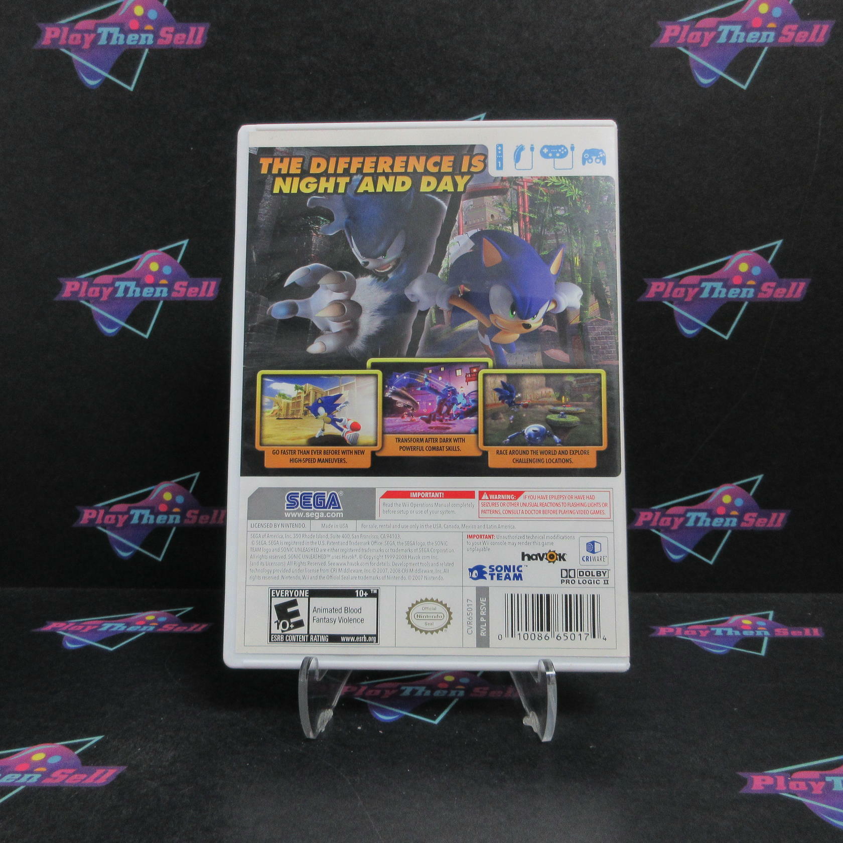 Sonic Unleashed Nintendo Wii - Very Good