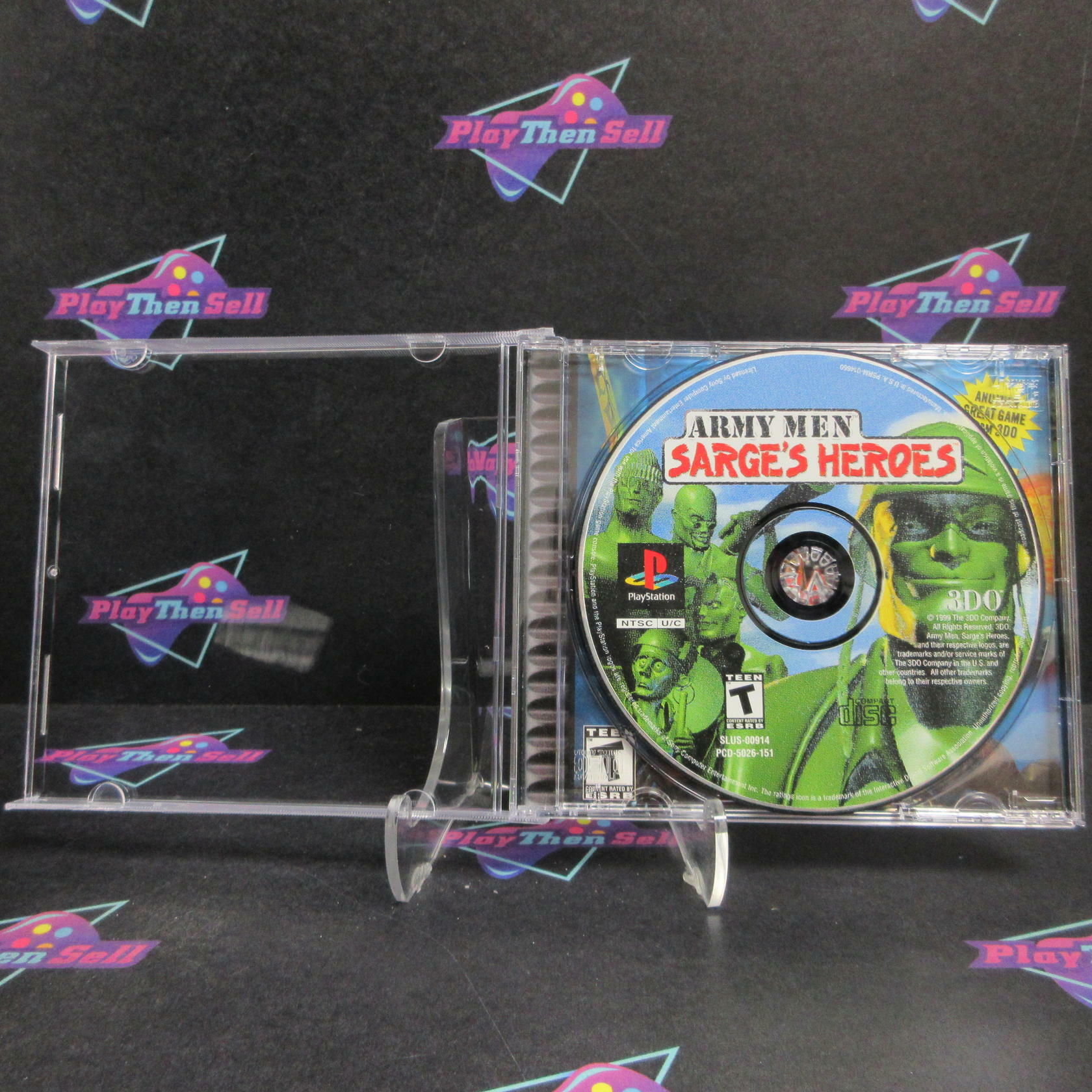 Army Men Sarge's Heroes PS1 PlayStation 1 - Very Good