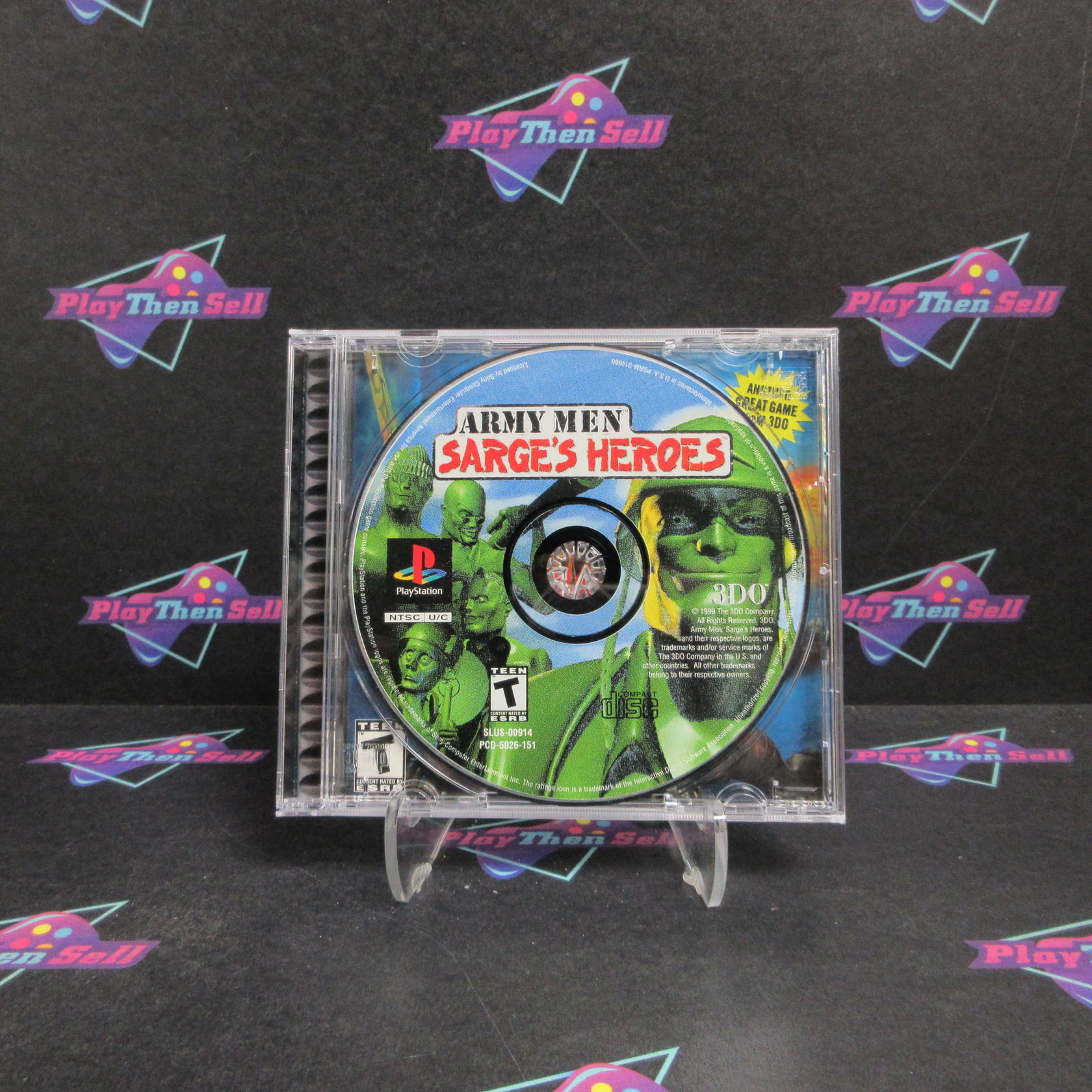 Army Men Sarge's Heroes PS1 PlayStation 1 - Very Good