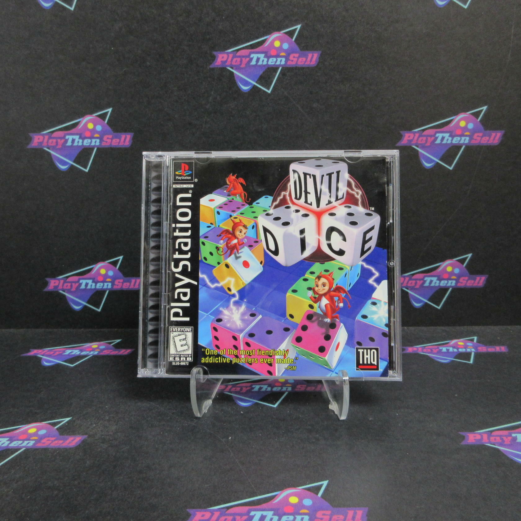 Devil Dice PS1 PlayStation 1 + Reg Card Complete - Refurbished