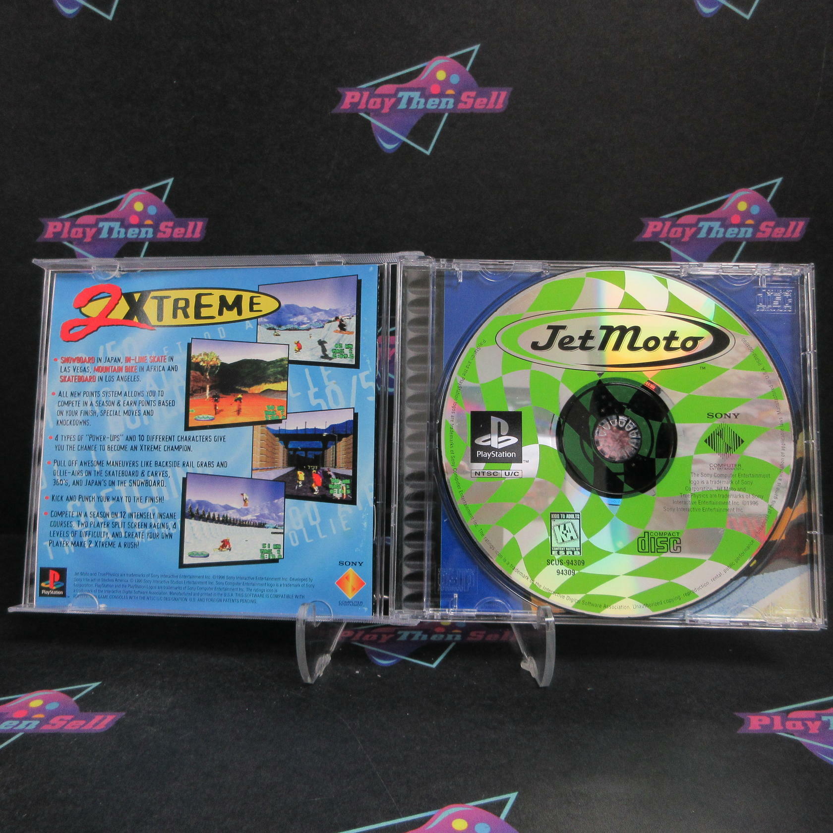Jet Moto PS1 PlayStation 1 Complete - Very Good