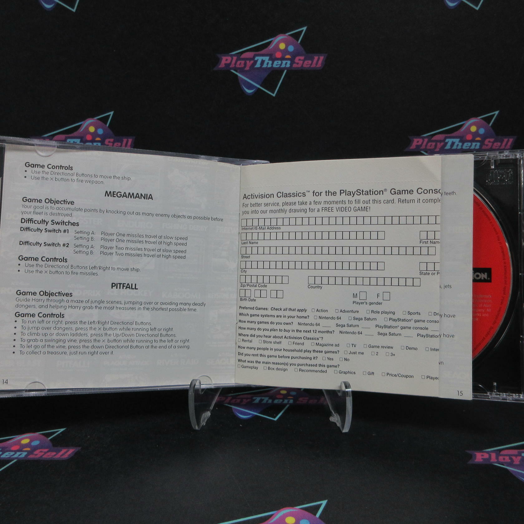 Activision Classic Game Collection PS1 + Reg Card Complete - Very Good