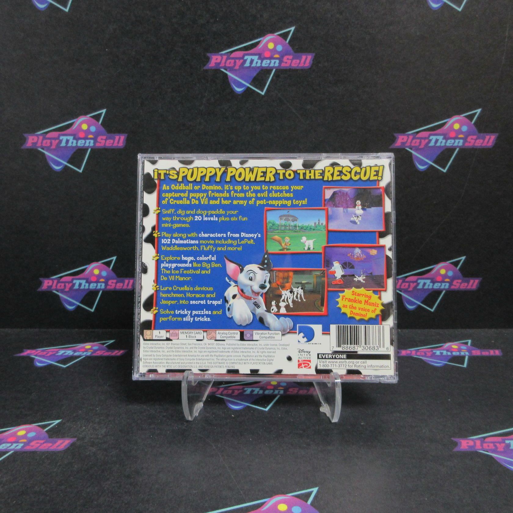 102 Dalmatians Puppies to the Rescue PS1 PlayStation 1 Complete - Very Good