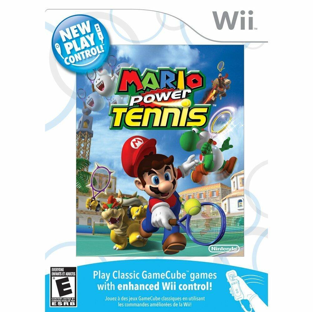 Mario Power Tennis New Play Control Nintendo Wii Complete - Refurbished