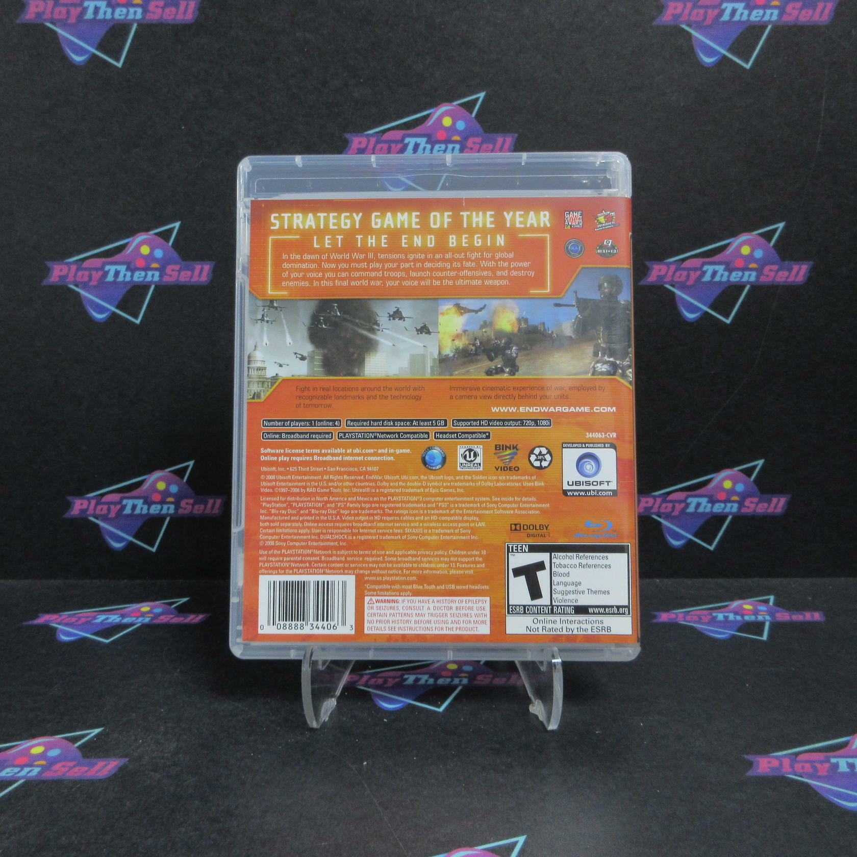 Tom Clancy's EndWar PS3 PlayStation 3 - Very Good