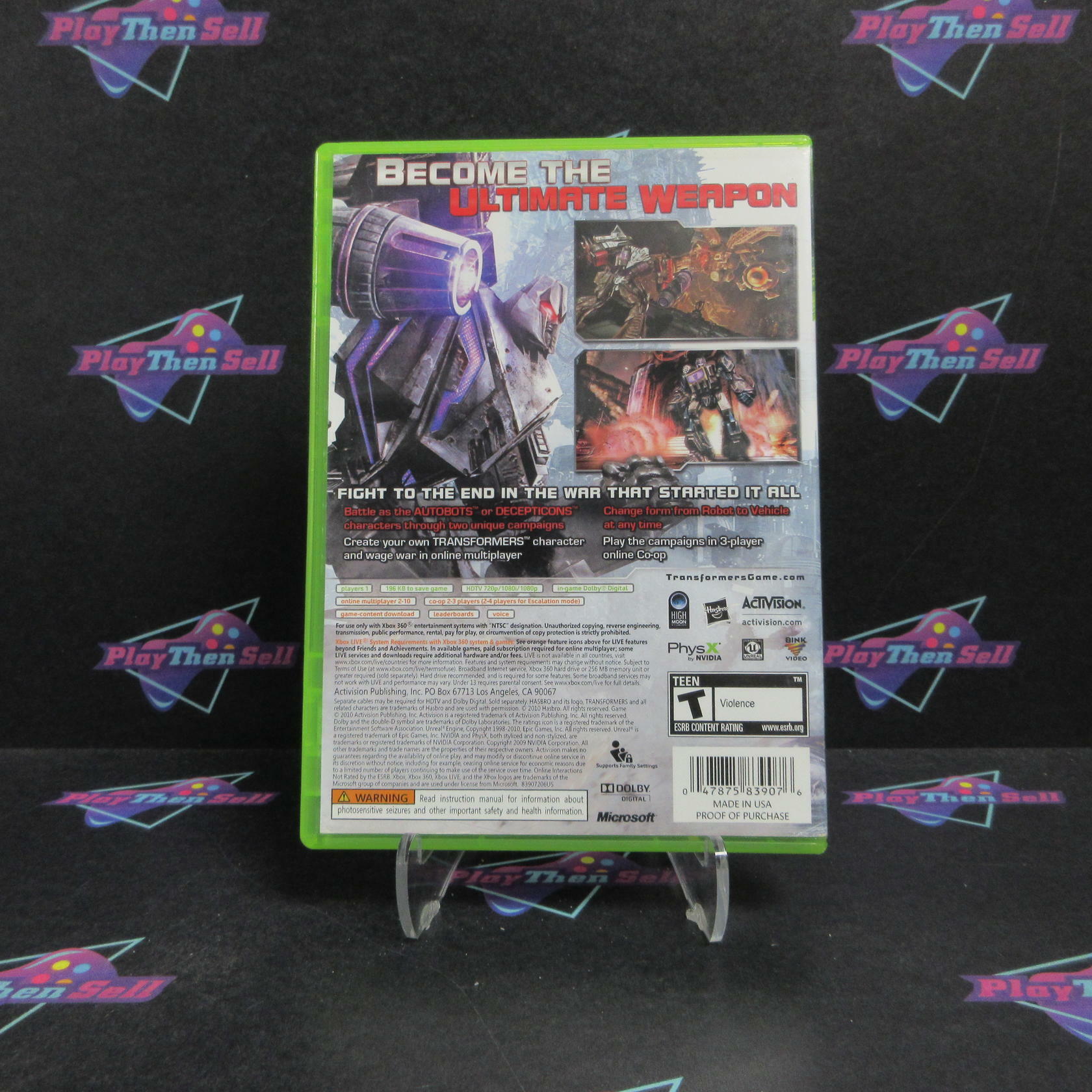 Transformers War for Cybertron Xbox 360 - Very Good